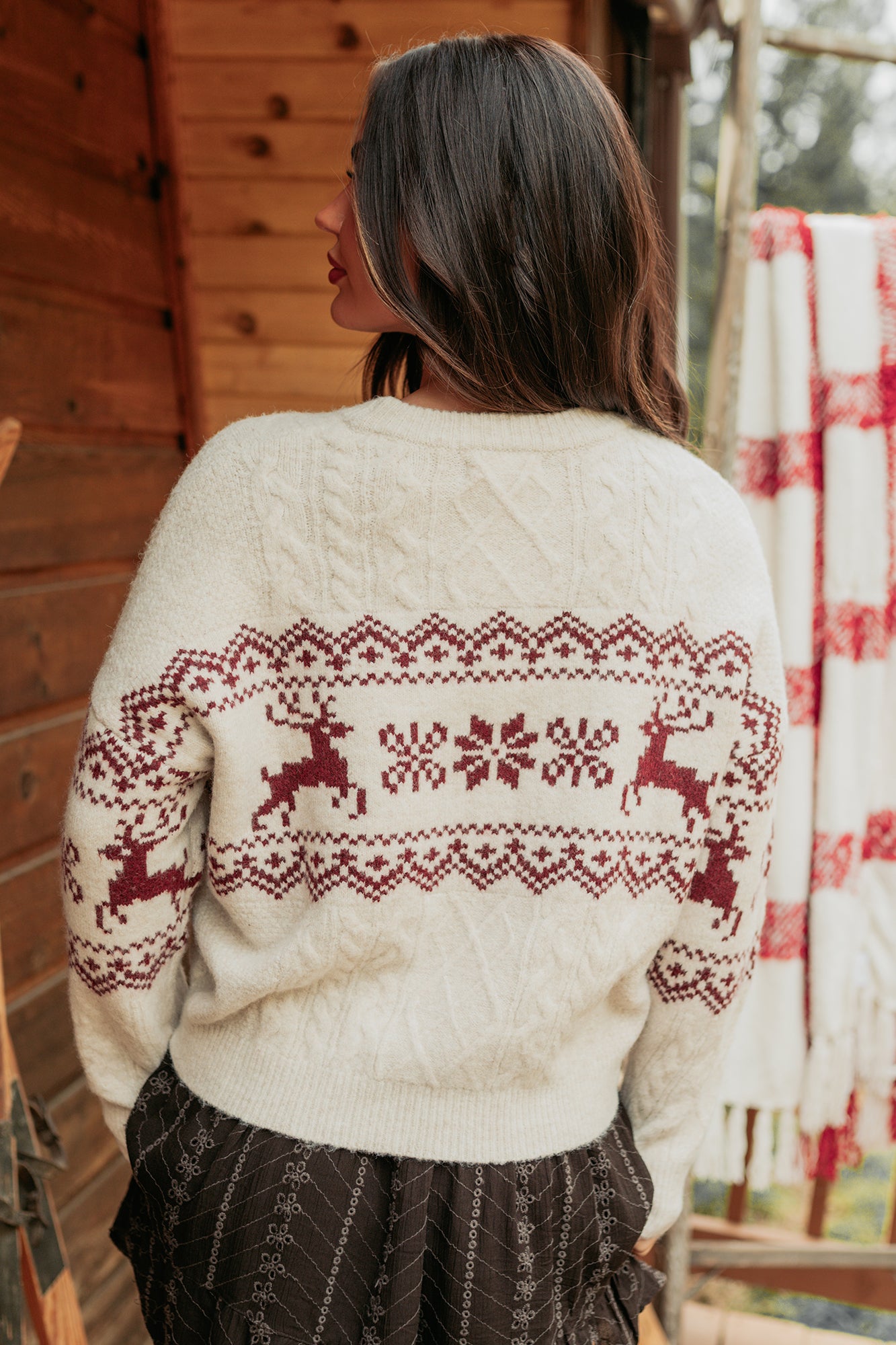 Excited For Snow Fair Isle Sweater (Ivory)-The Formal Wear
