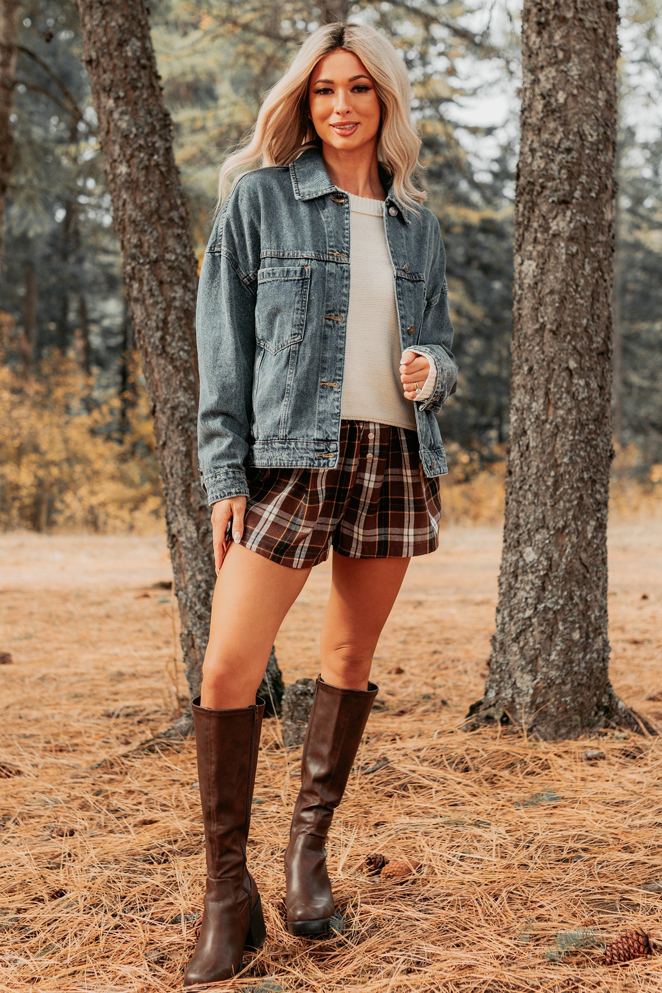 Backroad Wishes Washed Denim Jacket (Medium Wash)-The Formal Wear