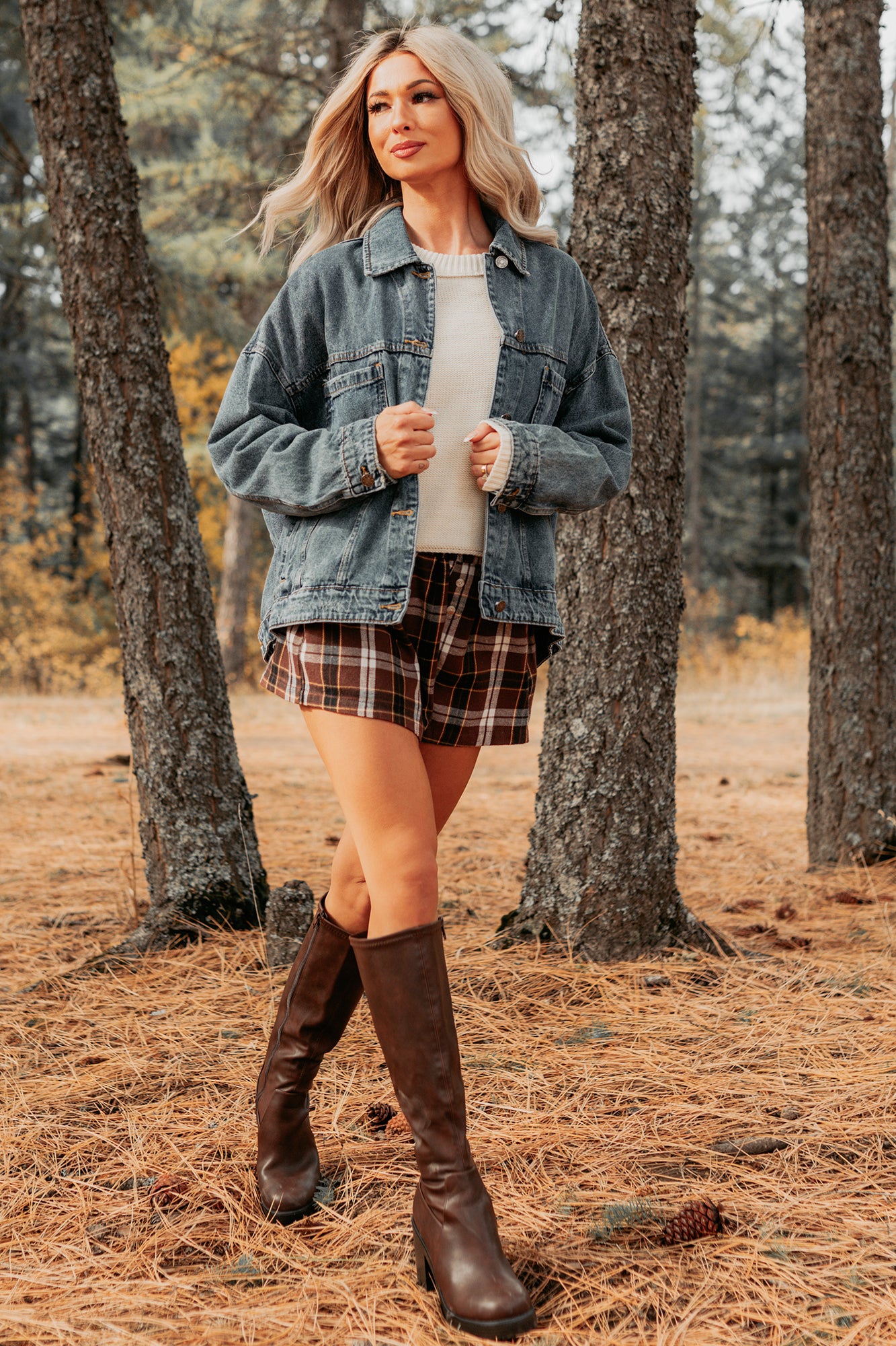 Backroad Wishes Washed Denim Jacket (Medium Wash)-The Formal Wear