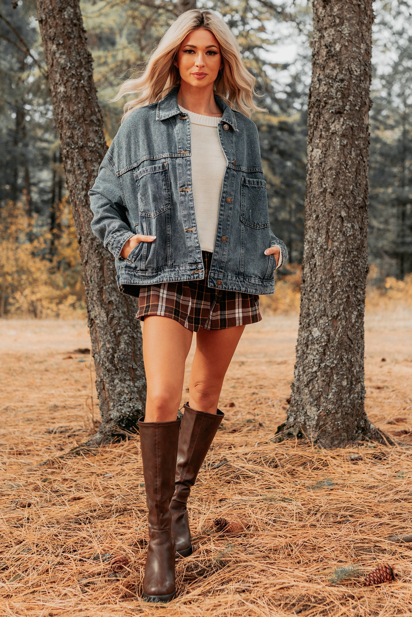 Backroad Wishes Washed Denim Jacket (Medium Wash)-The Formal Wear