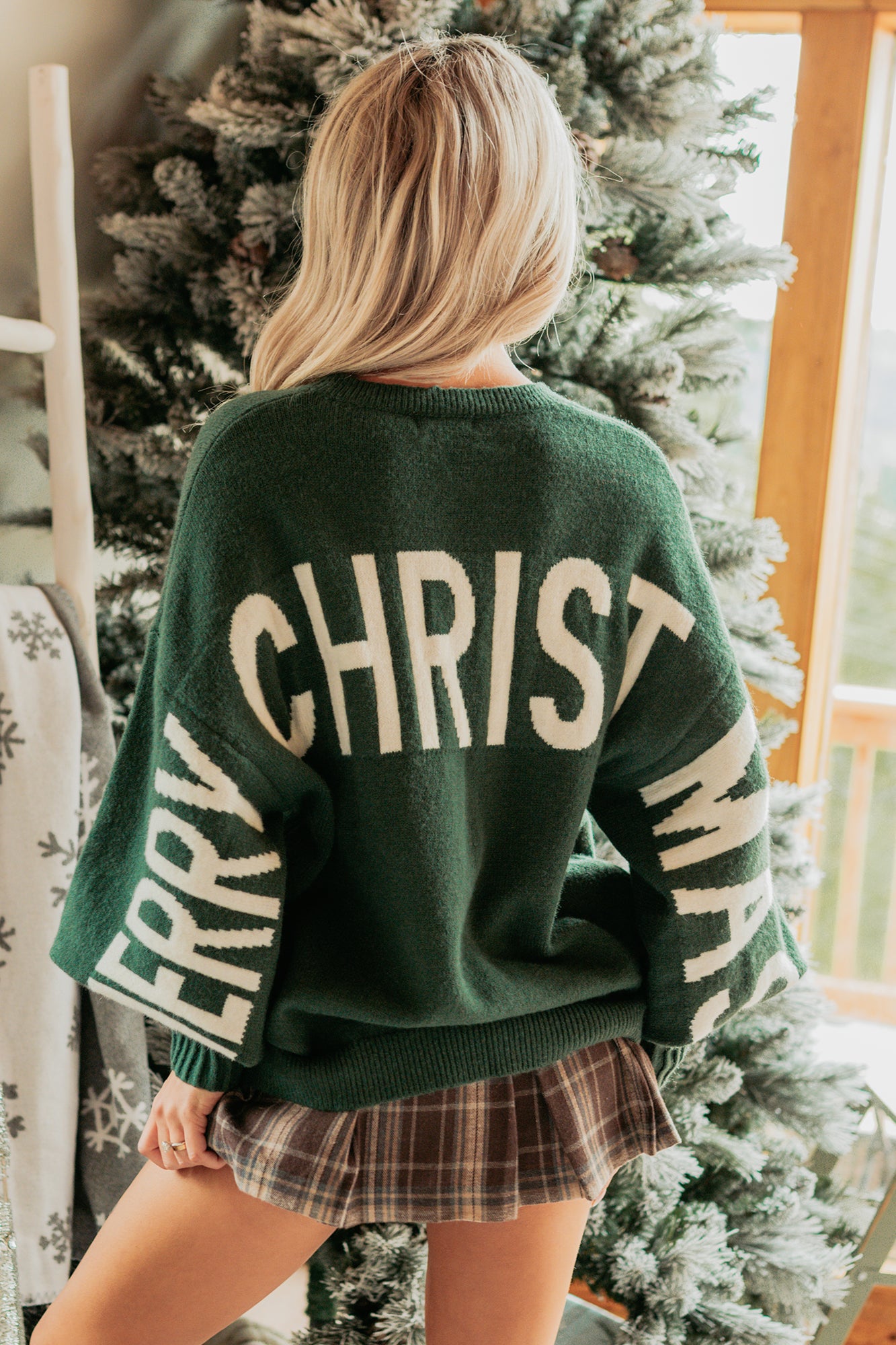Festive Mood Mello Holiday Sweater (Green) - Ships by 12/8-The Formal Wear