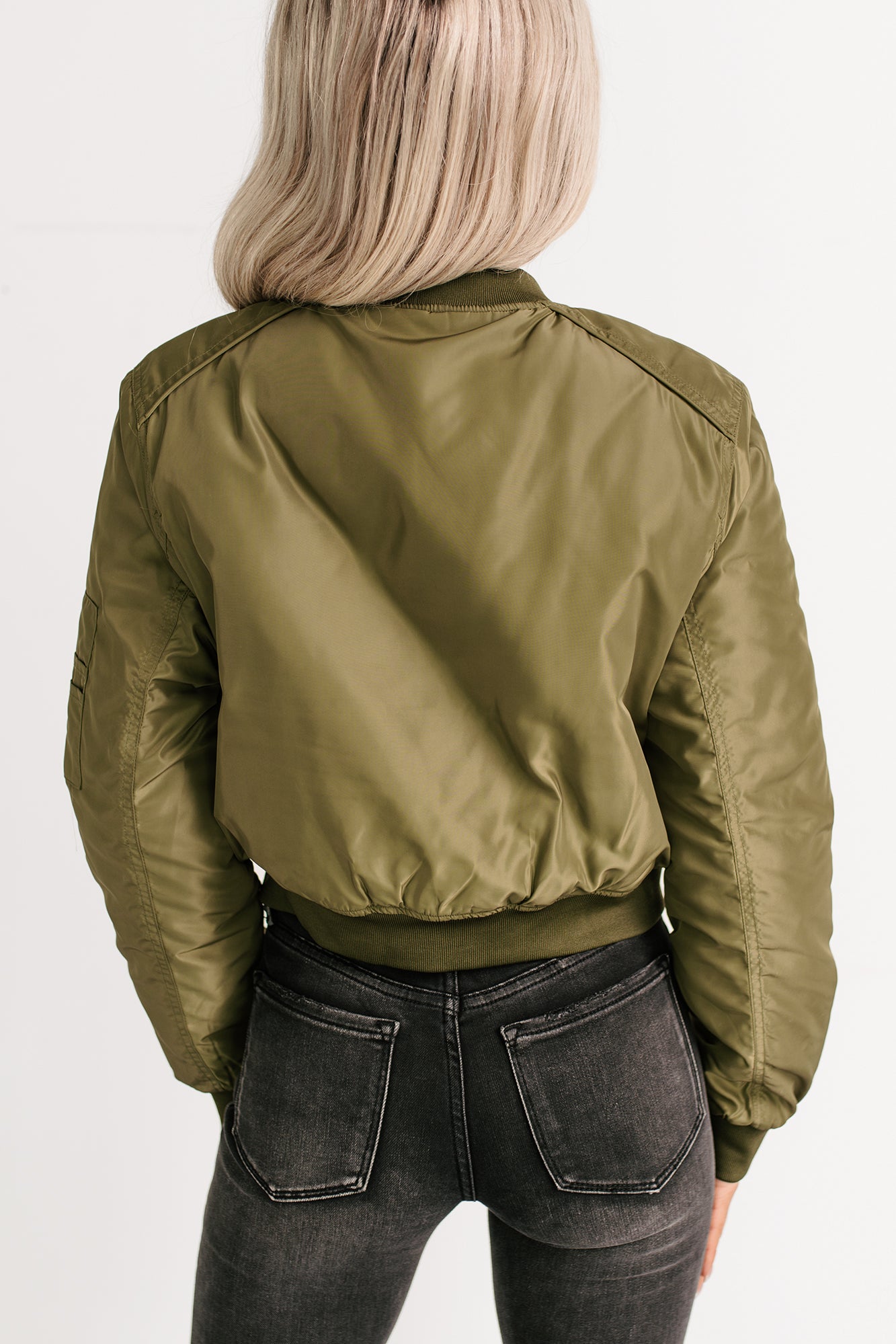 Call This Love Windbreaker Jacket (Olive)-The Formal Wear