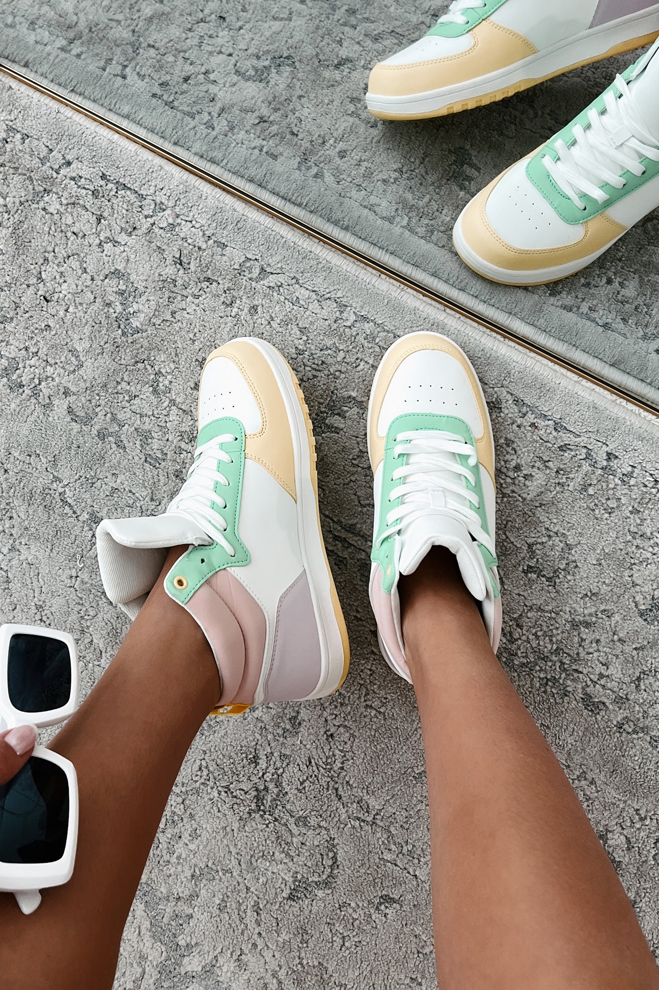 Pep In My Step High Top Sneakers (Multi)-The Formal Wear