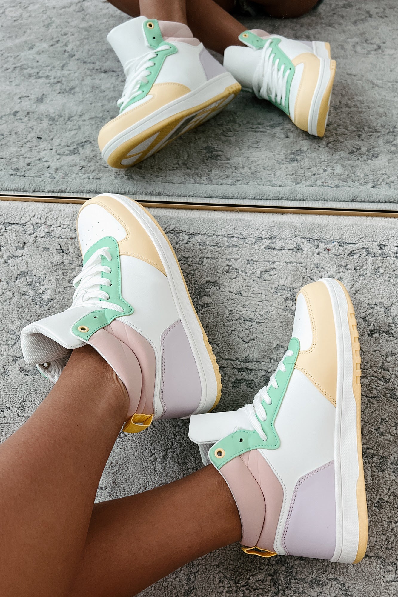 Pep In My Step High Top Sneakers (Multi)-The Formal Wear