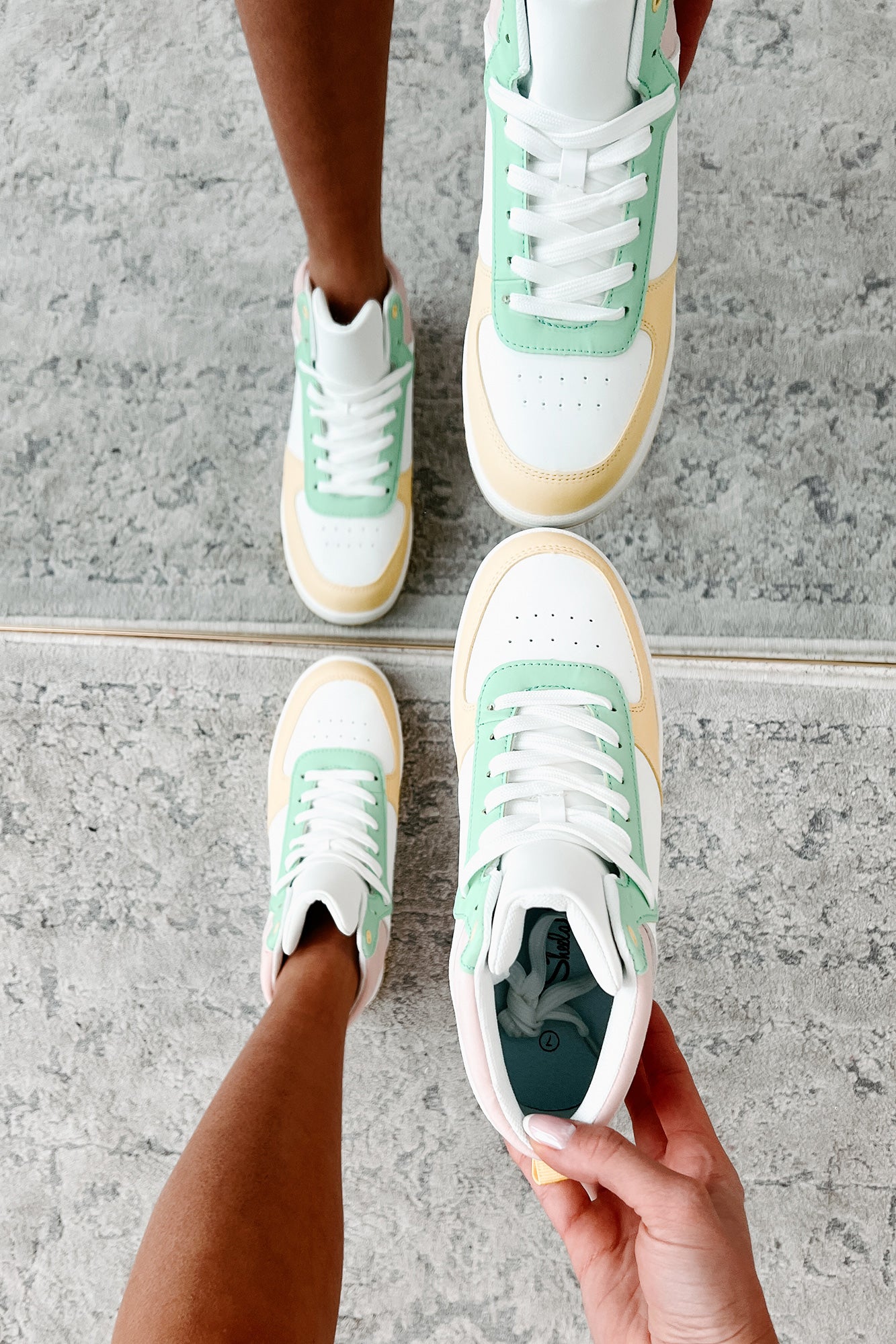 Pep In My Step High Top Sneakers (Multi)-The Formal Wear