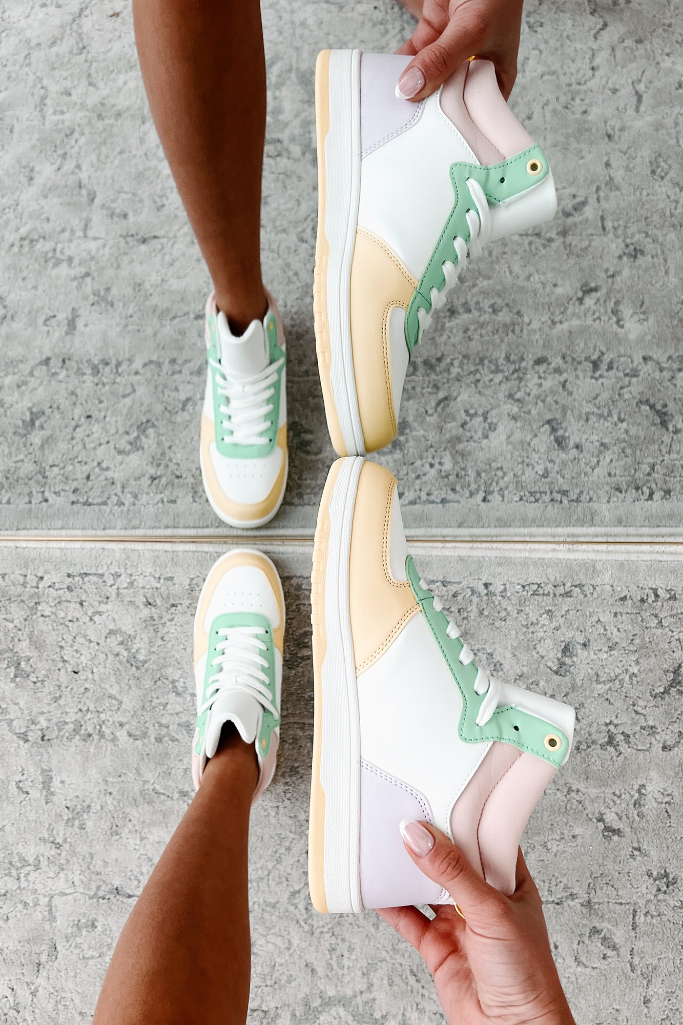 Pep In My Step High Top Sneakers (Multi)-The Formal Wear