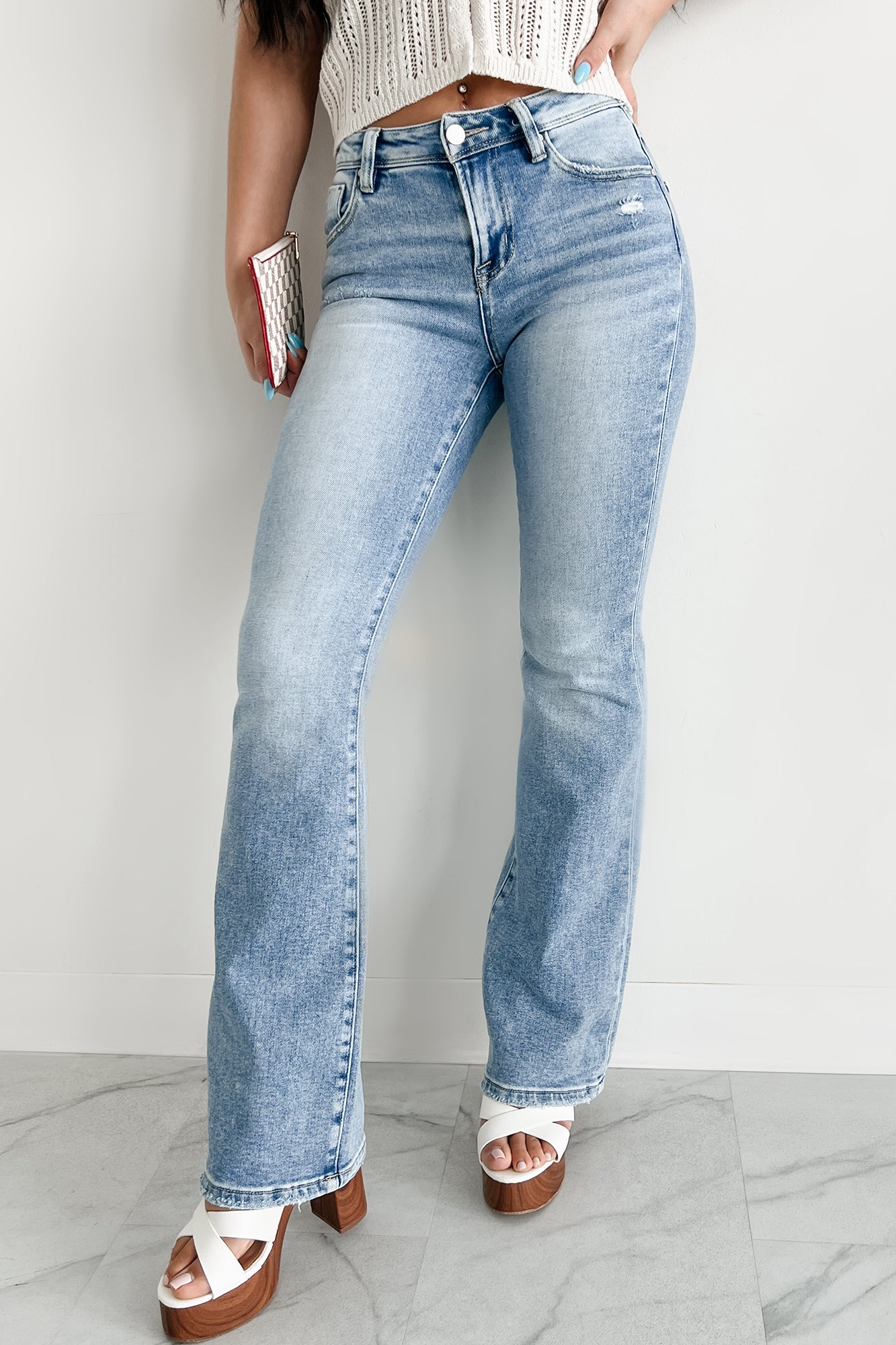 Axel High-Rise Bootcut Risen Jeans (Light)-The Formal Wear