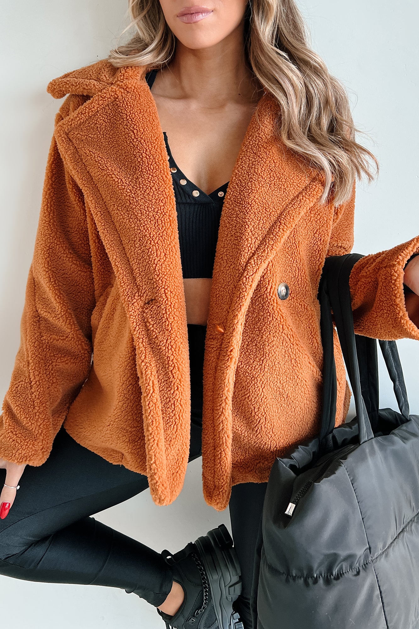 Mountain Ridge Sherpa Coat (Camel)-The Formal Wear