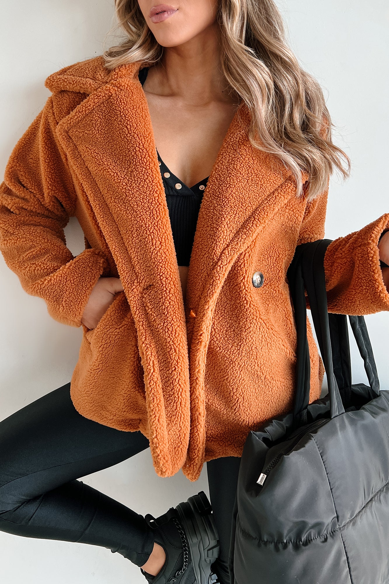 Mountain Ridge Sherpa Coat (Camel)-The Formal Wear