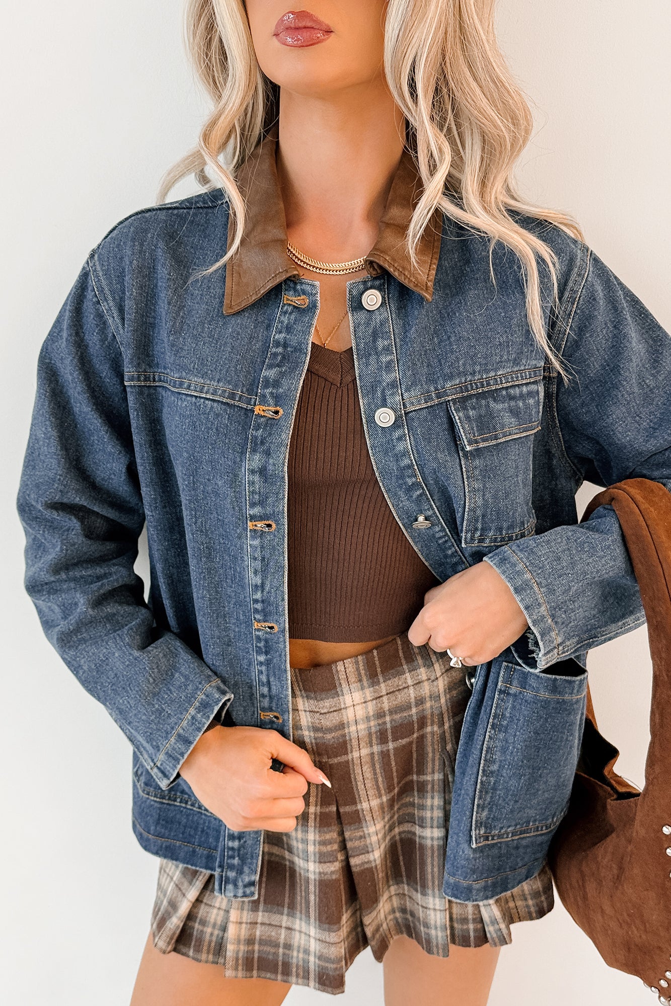 Bastian Papermoon Denim Barn Jacket (Denim Blue)-The Formal Wear