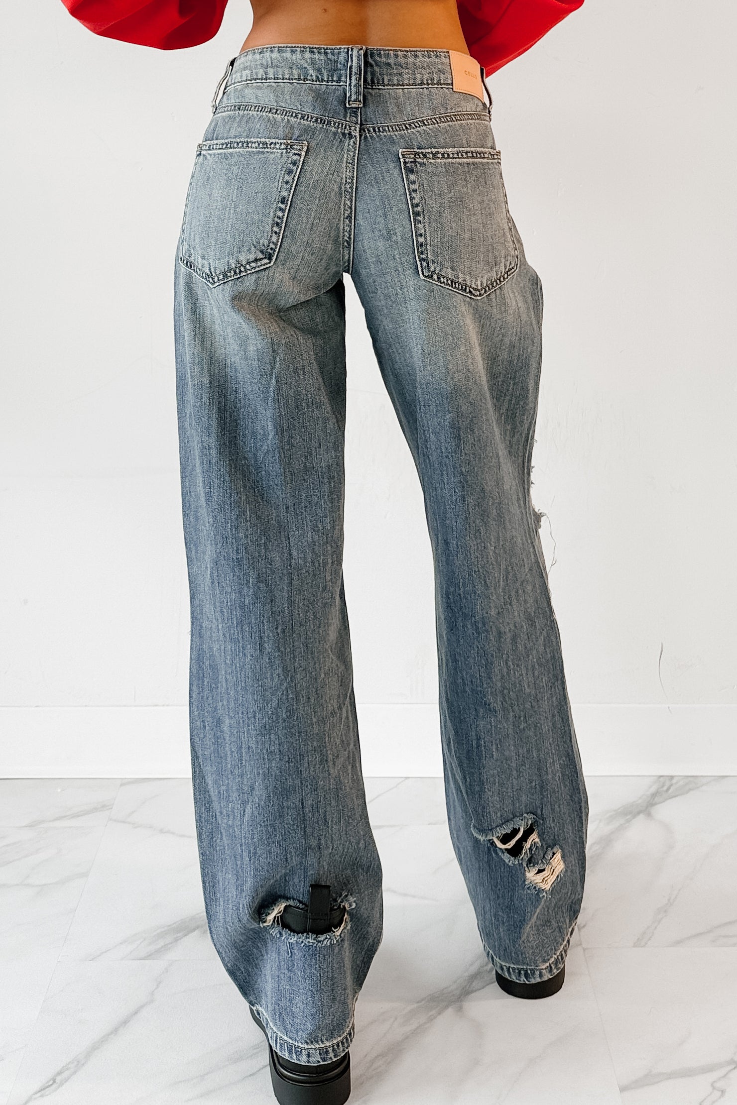 Zendaya Mid Rise Baggy Cello Jeans (Tint)-The Formal Wear