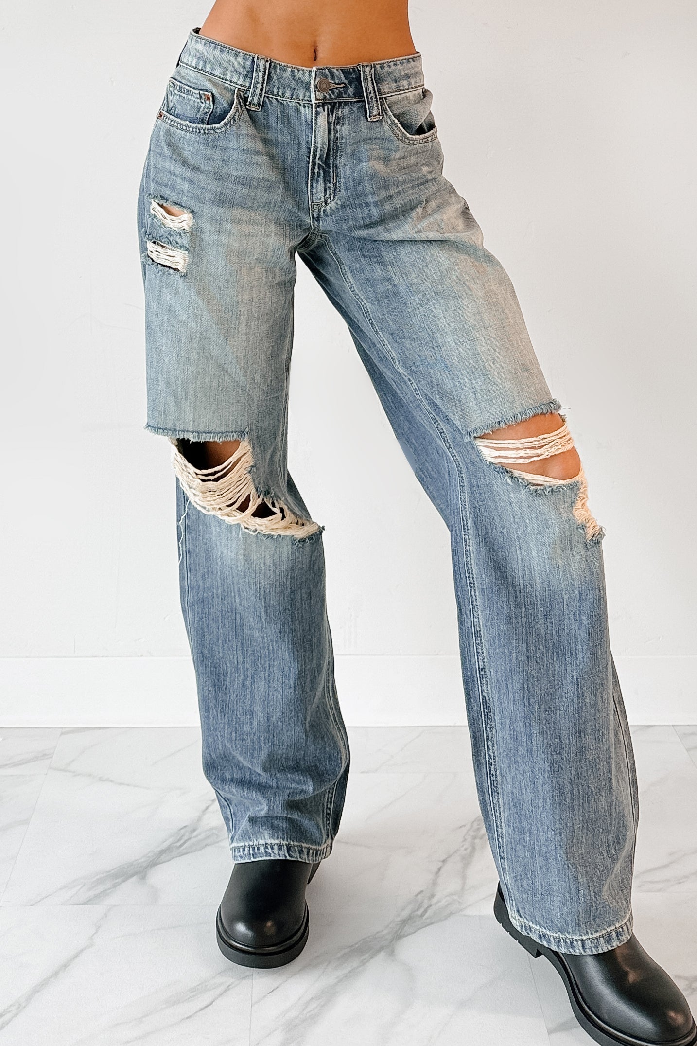 Zendaya Mid Rise Baggy Cello Jeans (Tint)-The Formal Wear