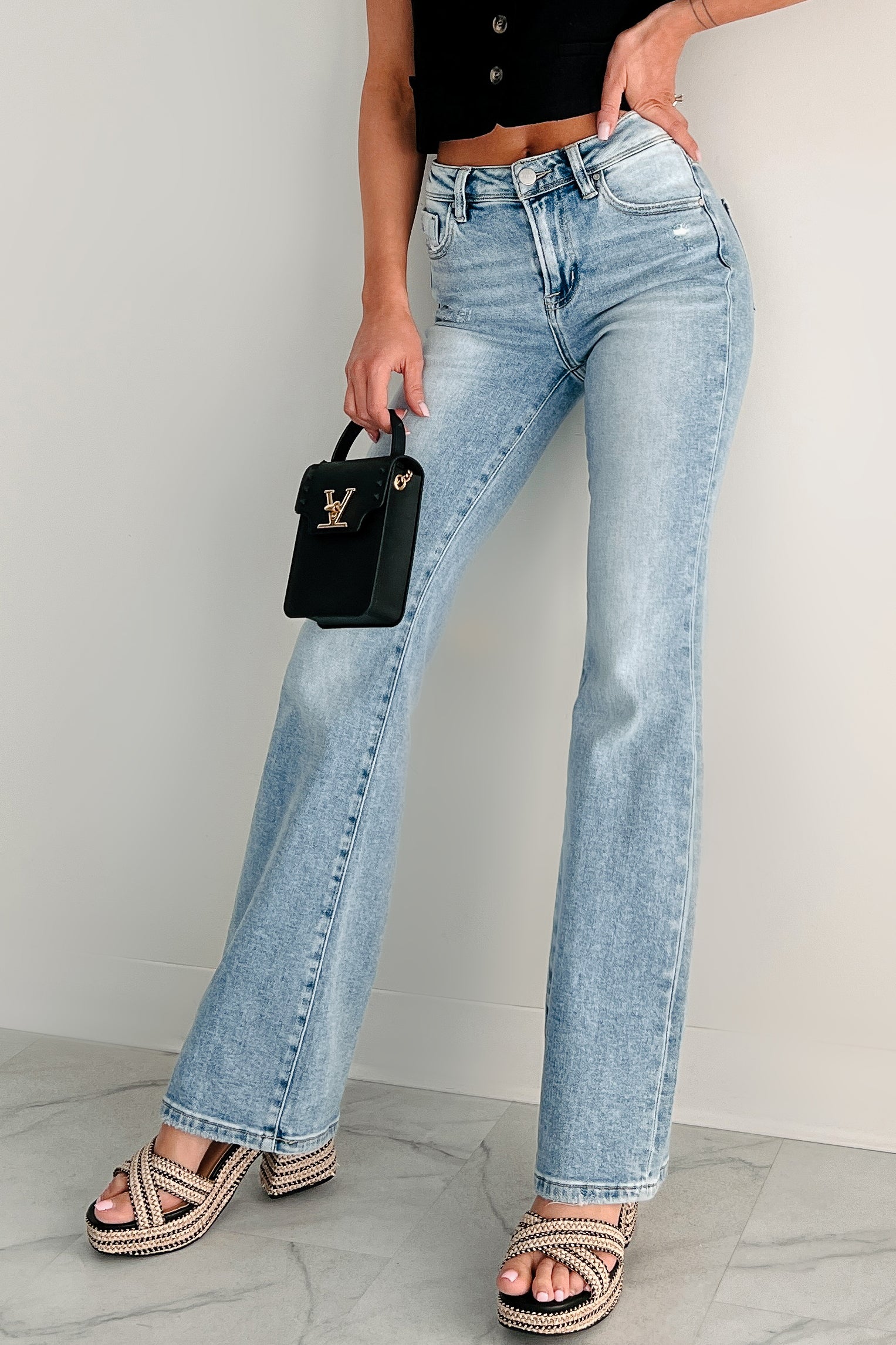Axel High-Rise Bootcut Risen Jeans (Light)-The Formal Wear