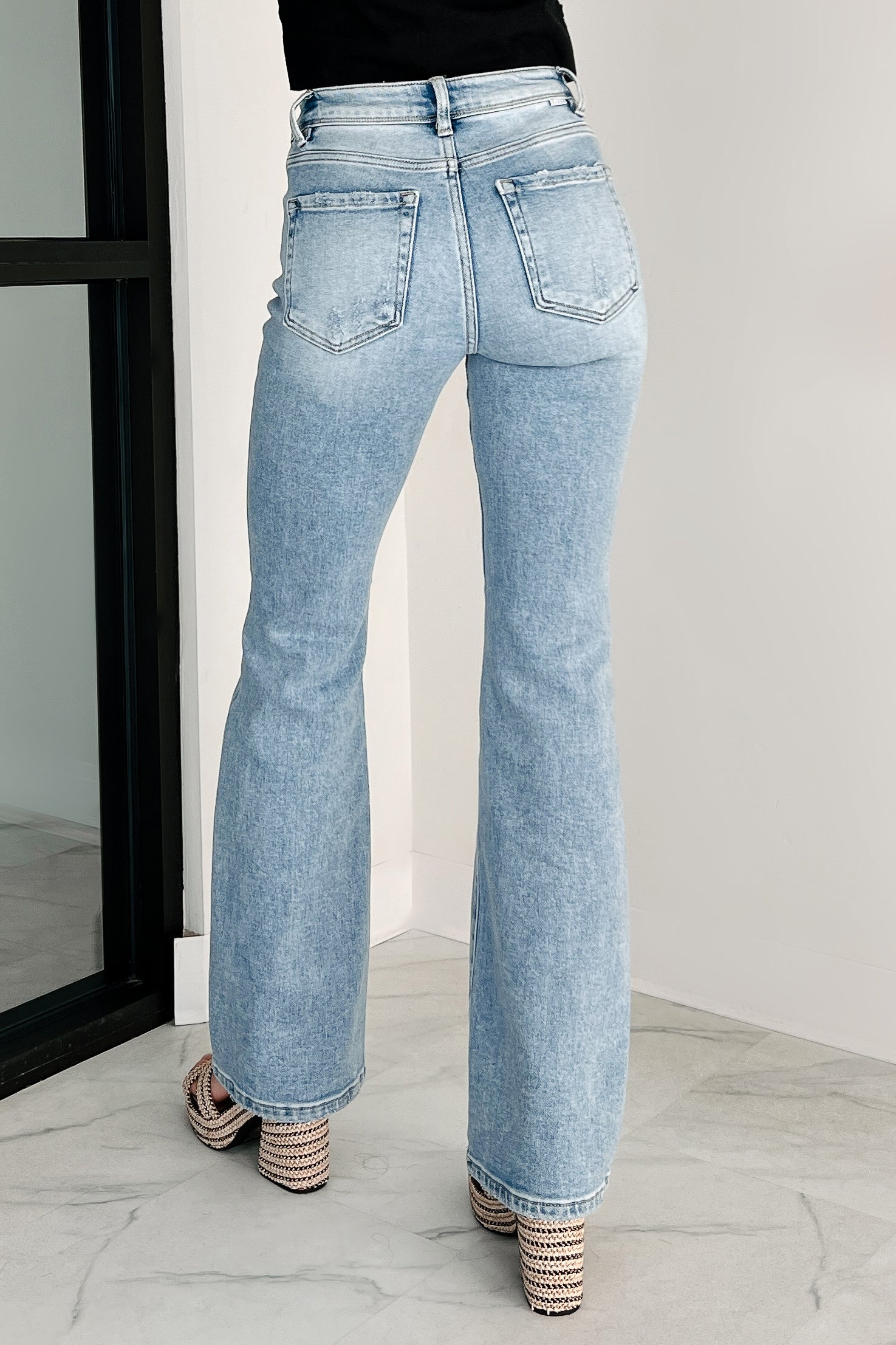 Axel High-Rise Bootcut Risen Jeans (Light)-The Formal Wear