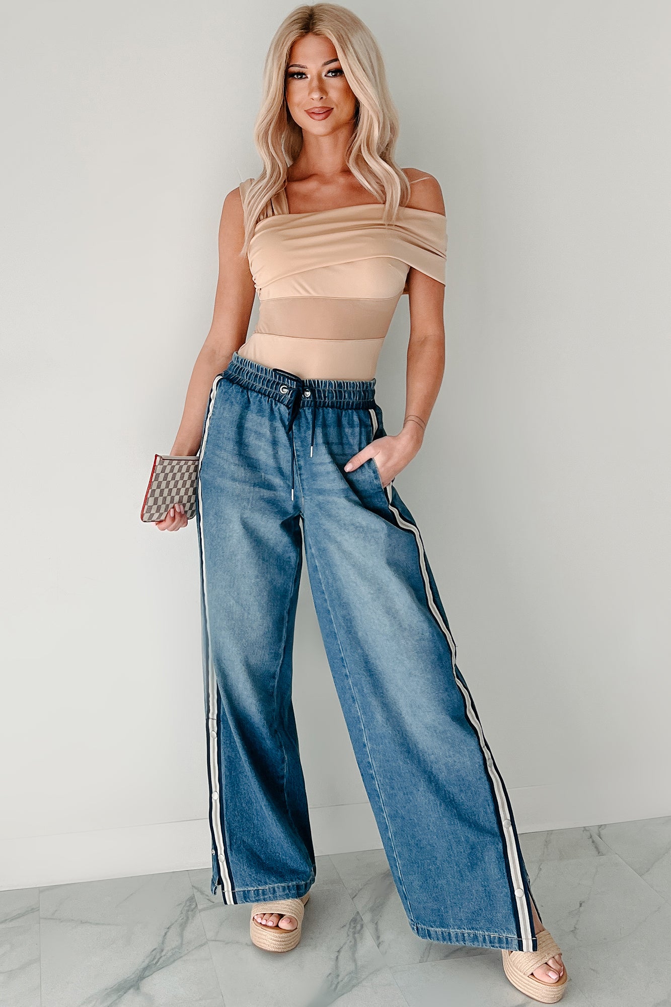 Heartfelt Moments Asymmetric Bodysuit (Nude)-The Formal Wear