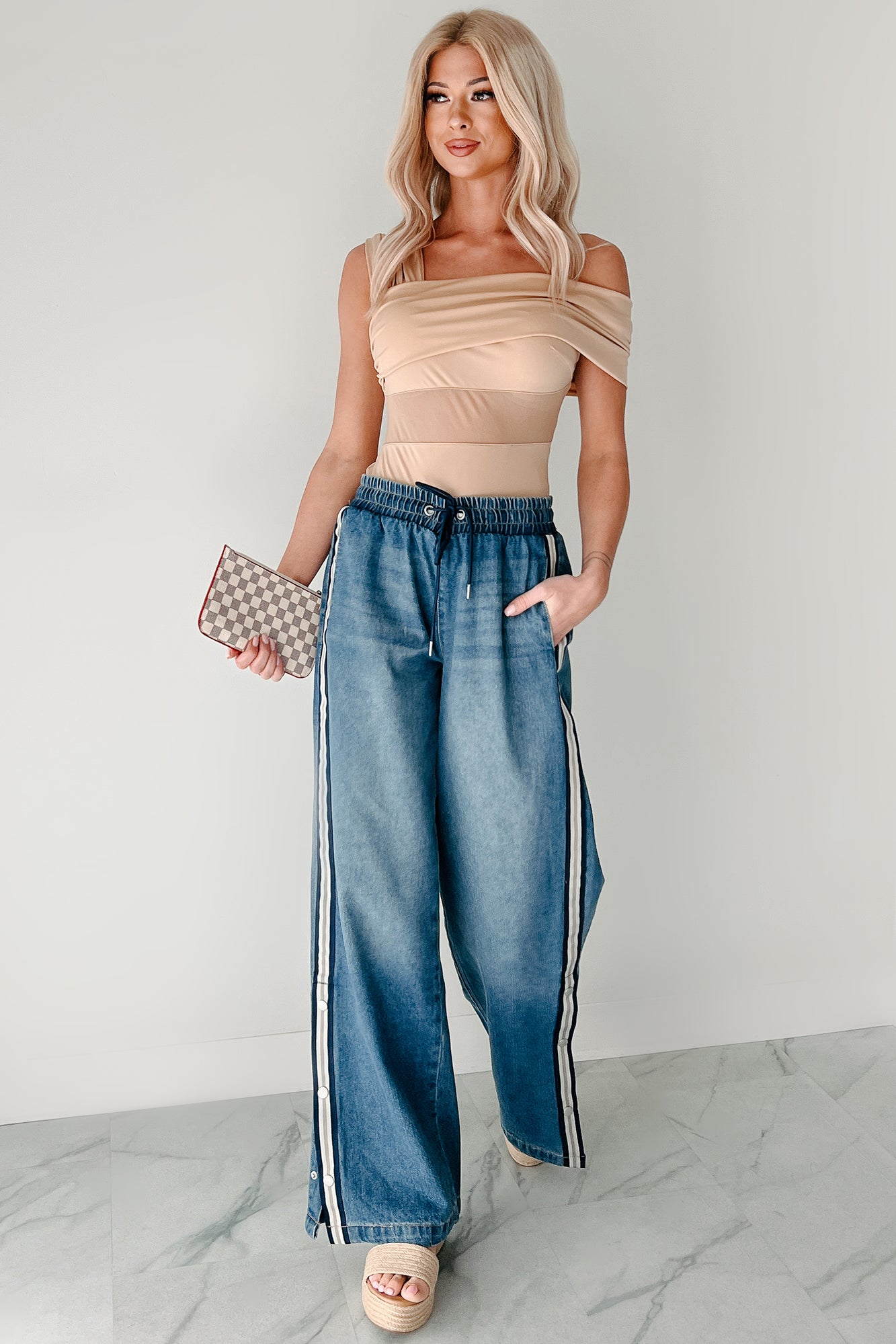 Heartfelt Moments Asymmetric Bodysuit (Nude)-The Formal Wear