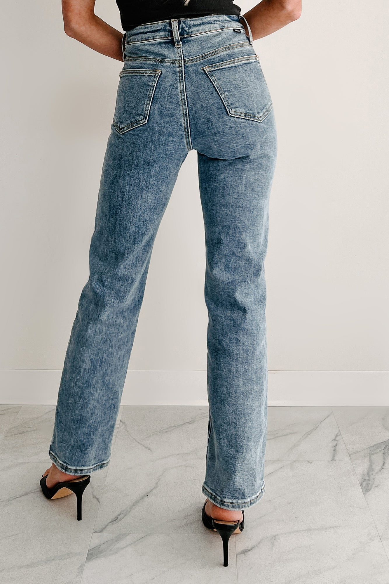 Ada High Rise Saige Dad Jeans (Medium)-The Formal Wear