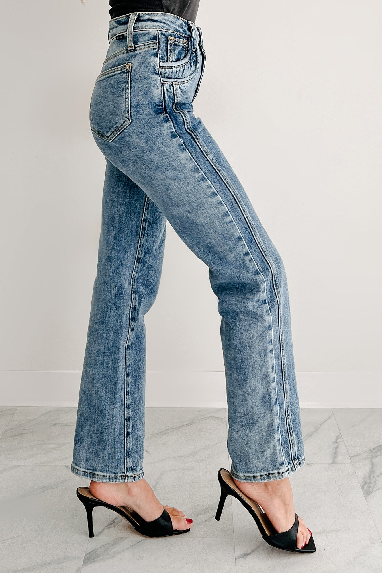 Ada High Rise Saige Dad Jeans (Medium)-The Formal Wear