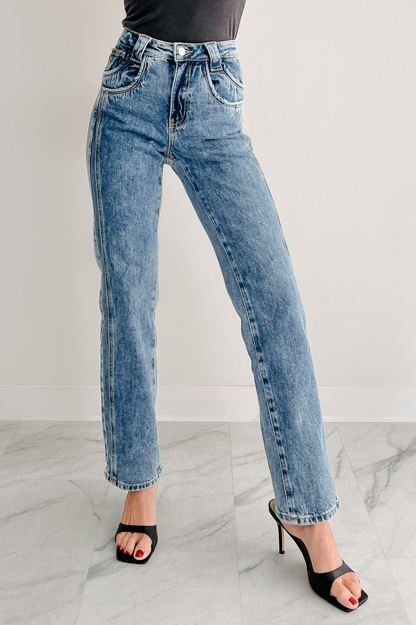 Ada High Rise Saige Dad Jeans (Medium)-The Formal Wear