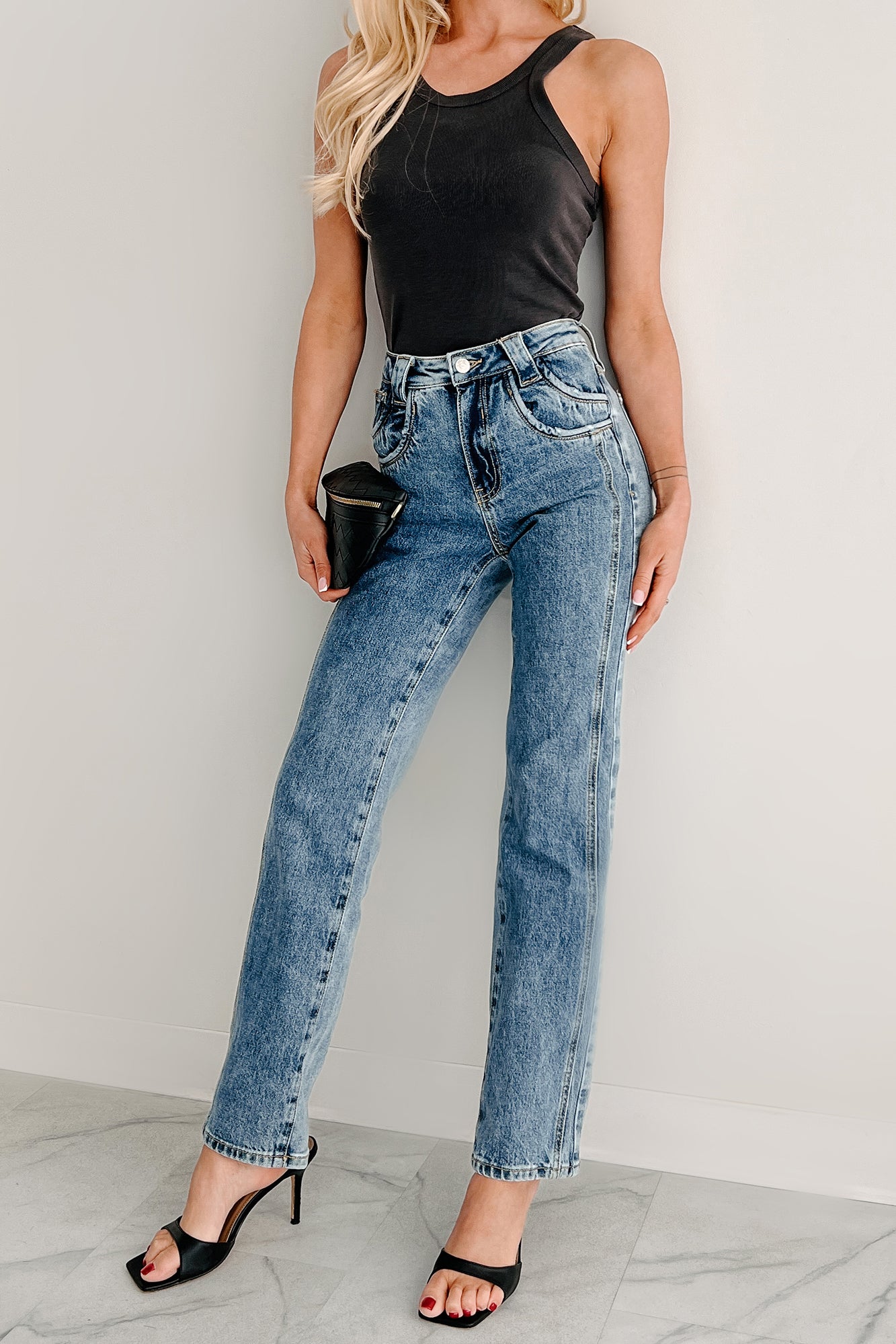 Ada High Rise Saige Dad Jeans (Medium)-The Formal Wear