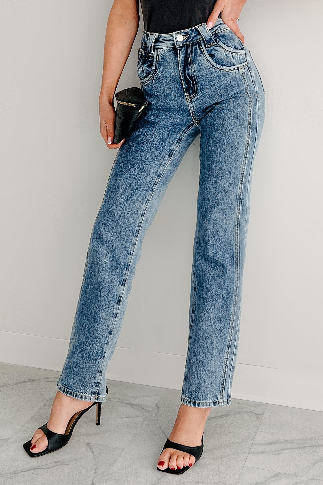 Ada High Rise Saige Dad Jeans (Medium)-The Formal Wear