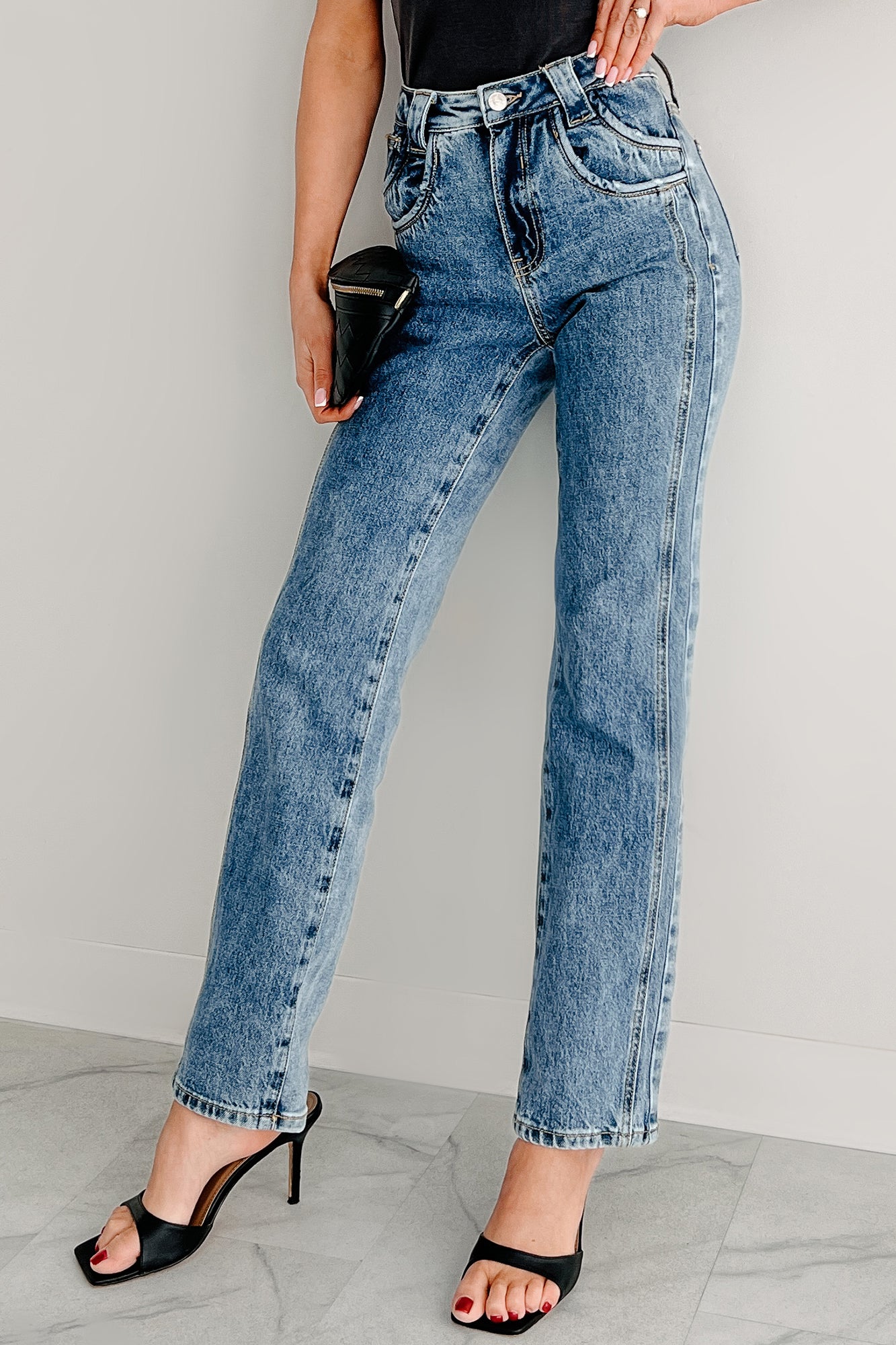 Ada High Rise Saige Dad Jeans (Medium)-The Formal Wear