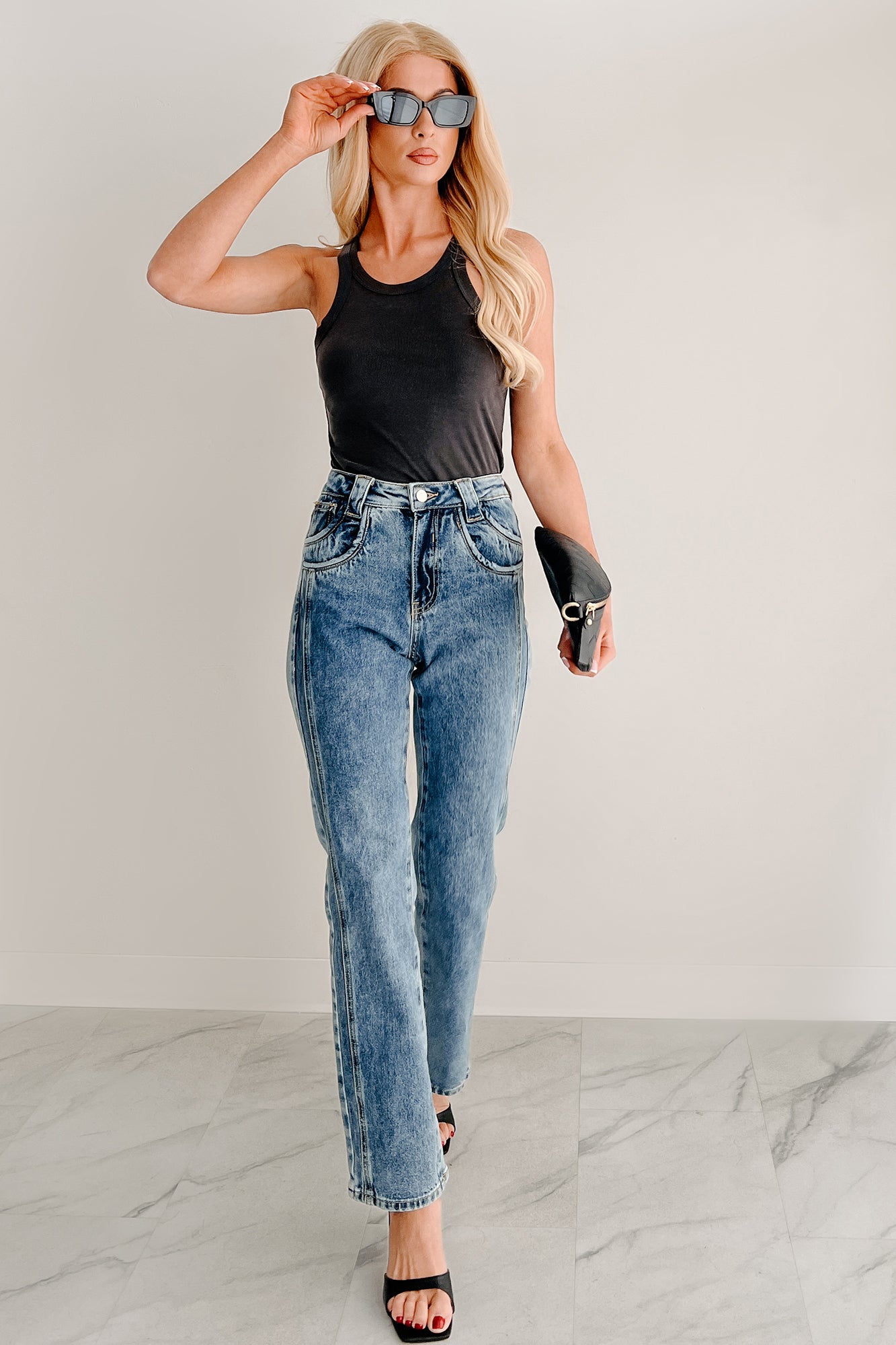 Ada High Rise Saige Dad Jeans (Medium)-The Formal Wear