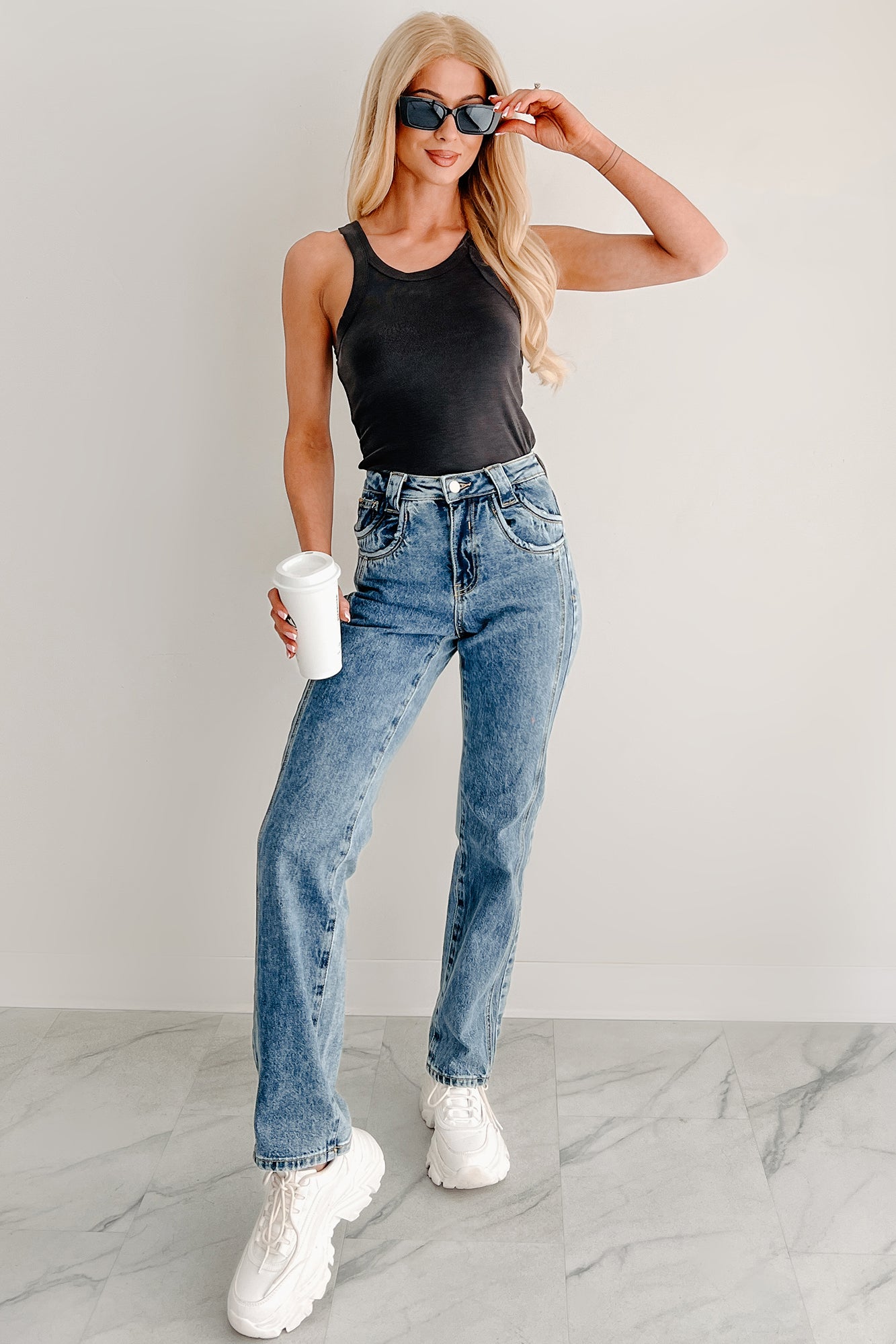 Ada High Rise Saige Dad Jeans (Medium)-The Formal Wear