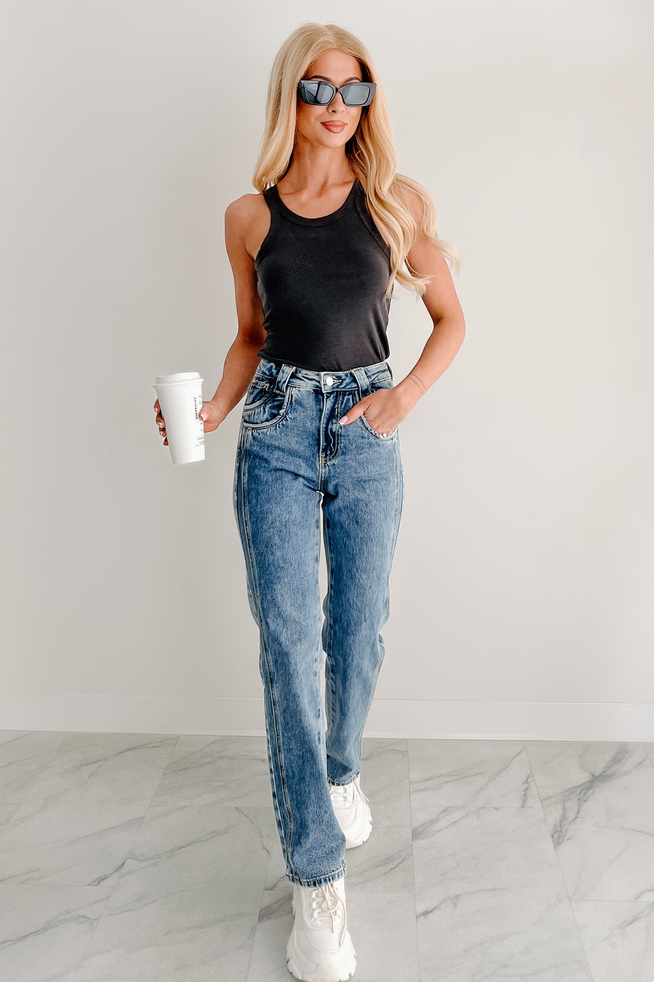 Ada High Rise Saige Dad Jeans (Medium)-The Formal Wear