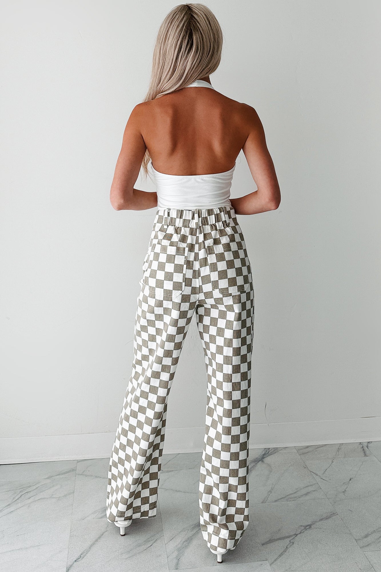 Raincheck Romance Halter Neck Bodysuit (Ivory)-The Formal Wear