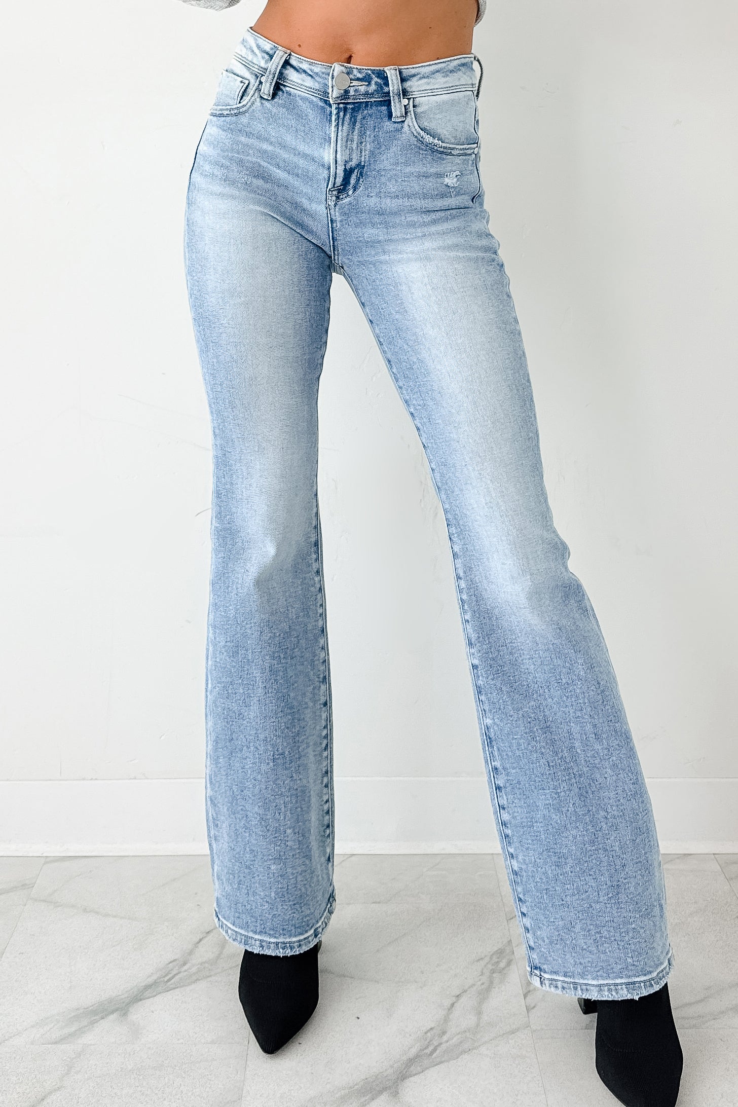 Axel High-Rise Bootcut Risen Jeans (Light)-The Formal Wear