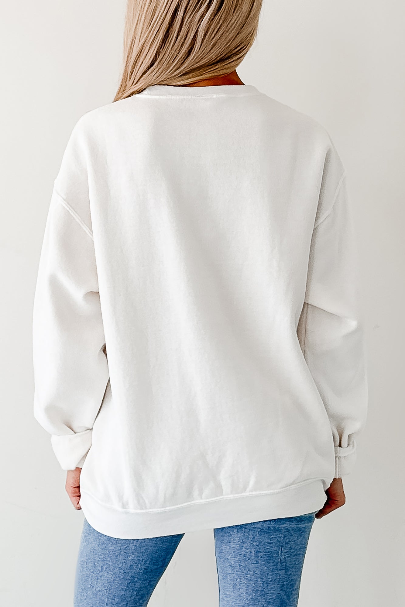 Cup Of Happiness Holiday Graphic Sweatshirt (Cream)-The Formal Wear