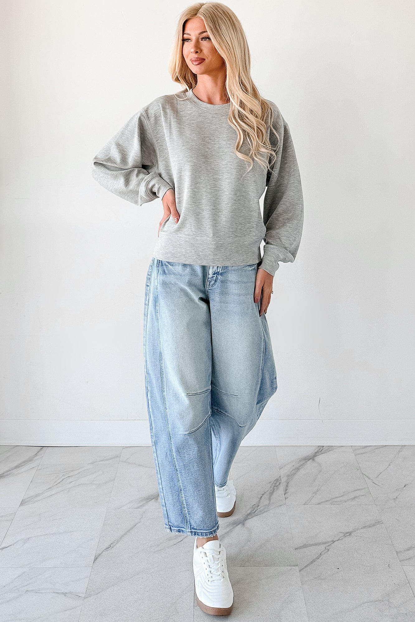 Call It A Day Classic Crewneck Sweatshirt (Grey)-The Formal Wear