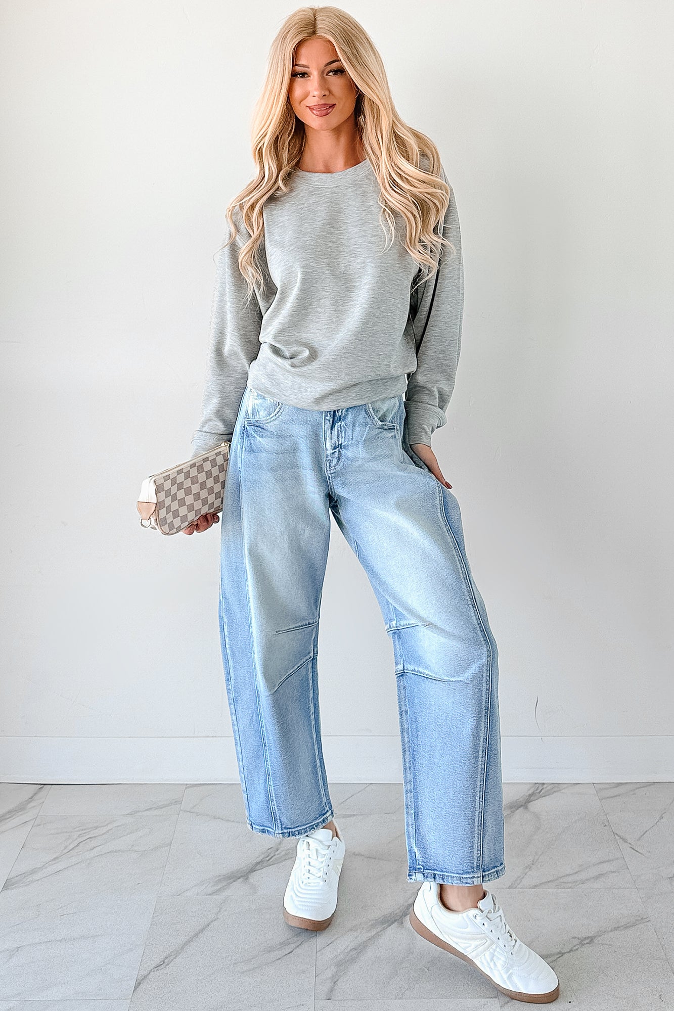 Call It A Day Classic Crewneck Sweatshirt (Grey)-The Formal Wear