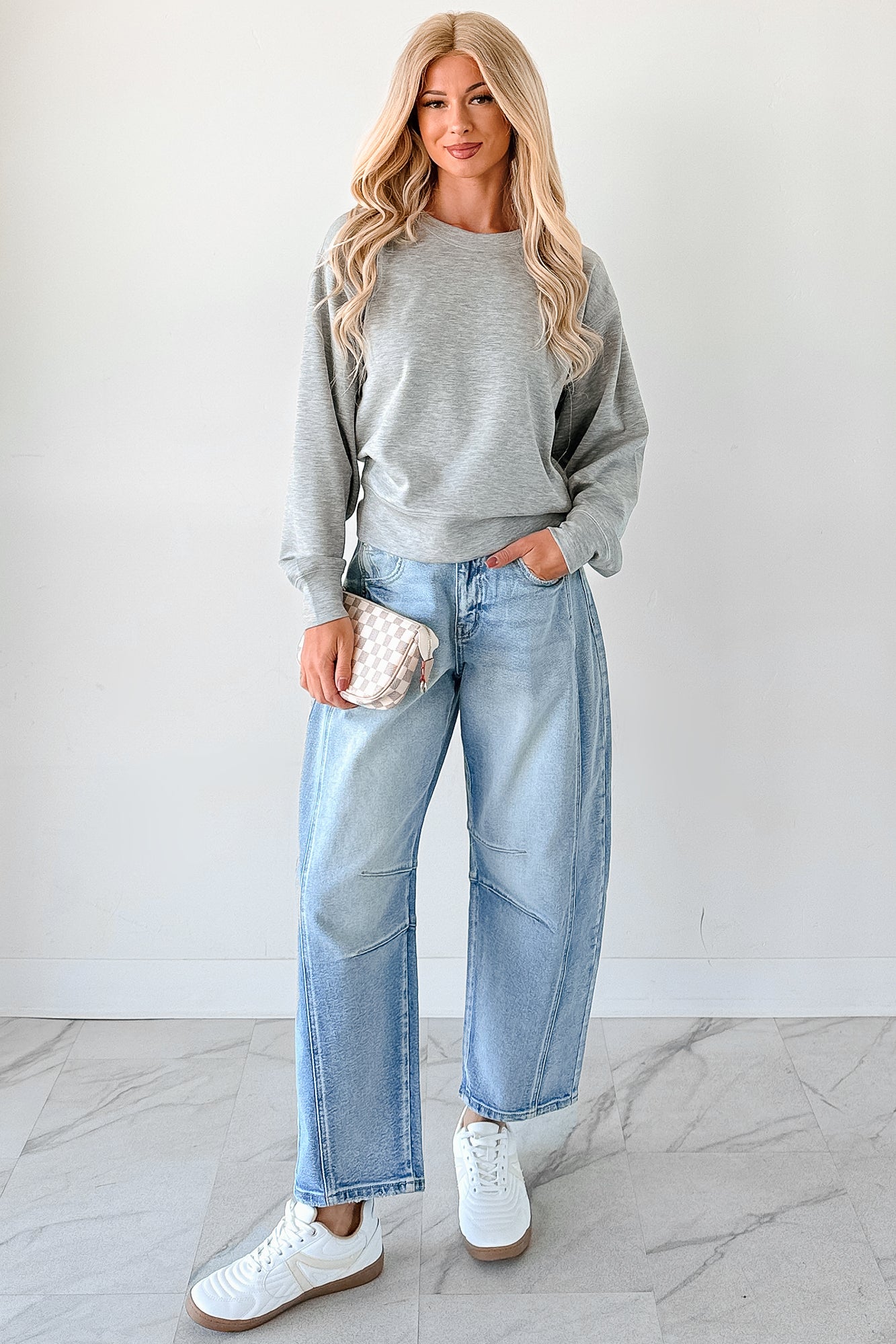 Call It A Day Classic Crewneck Sweatshirt (Grey)-The Formal Wear