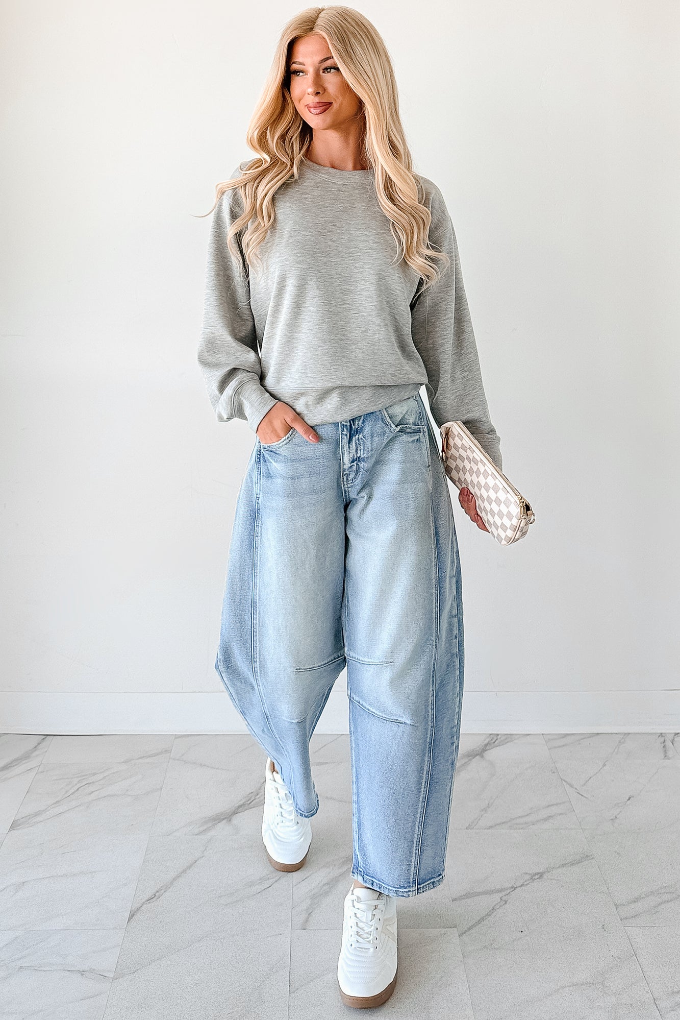 Call It A Day Classic Crewneck Sweatshirt (Grey)-The Formal Wear