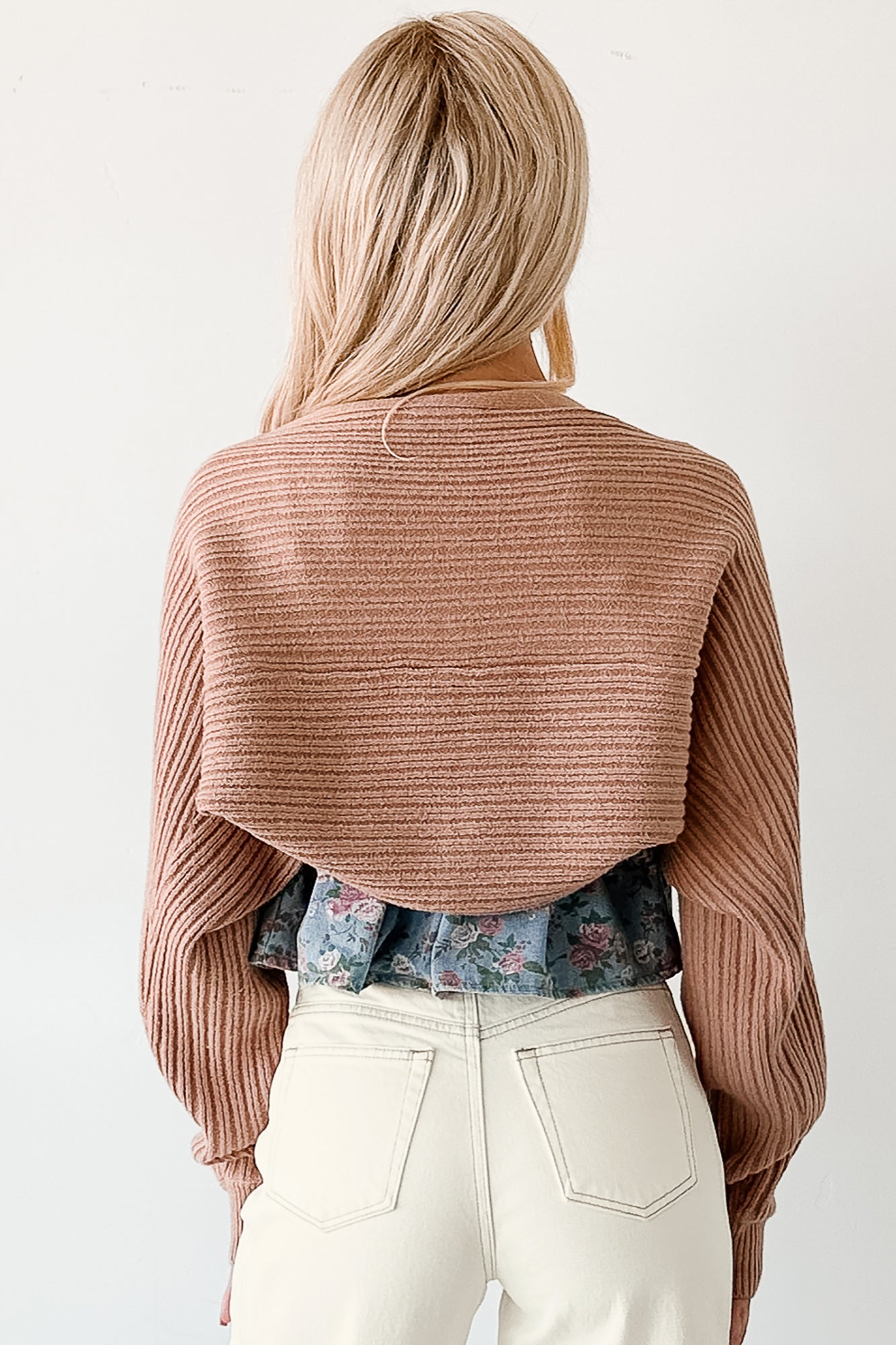 Toasted Coconut Season Bolero Shrug Cardigan (Dark Taupe)-The Formal Wear