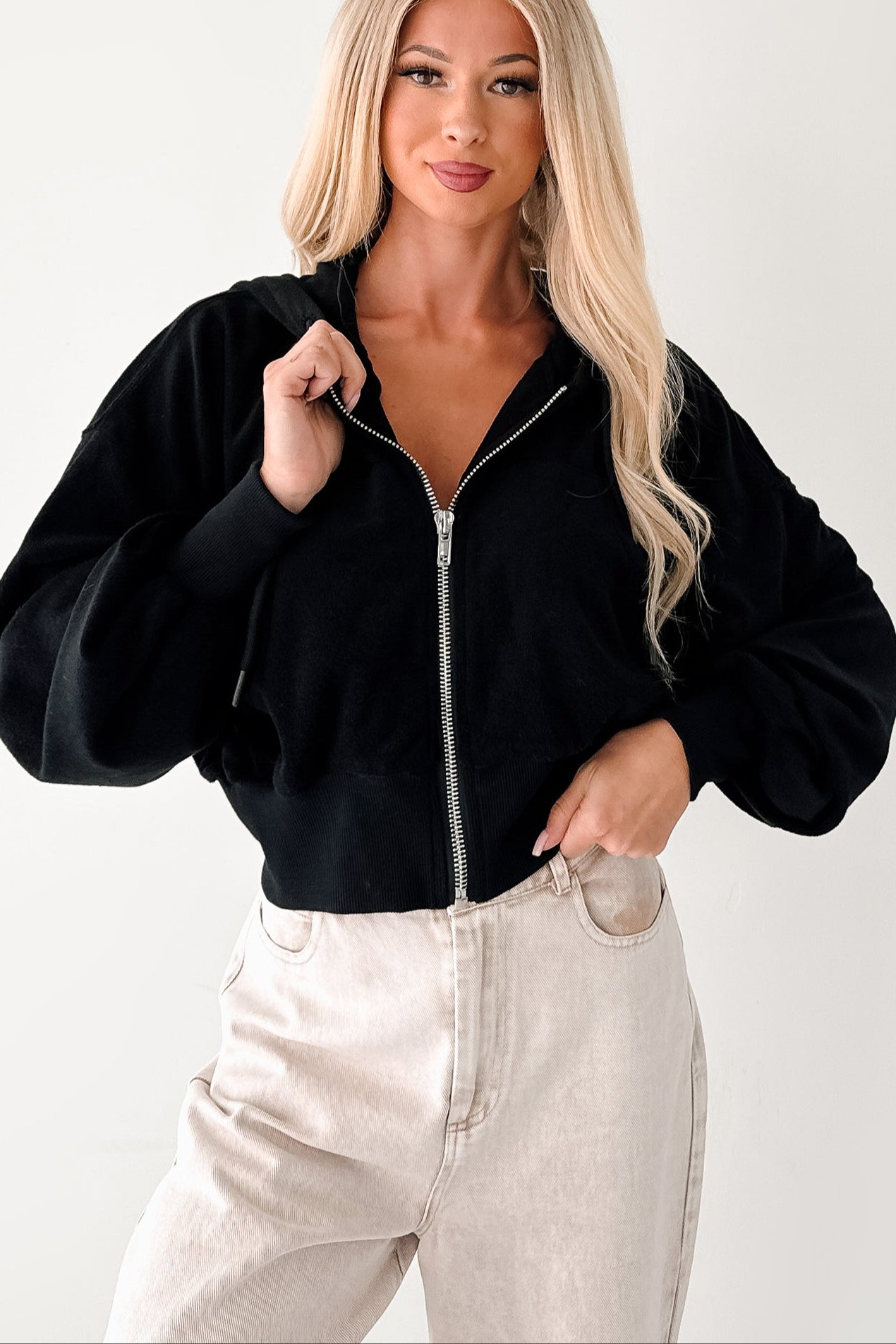 Morning Moods Signature 8 Zip-Up Hoodie Jacket (Black)-The Formal Wear