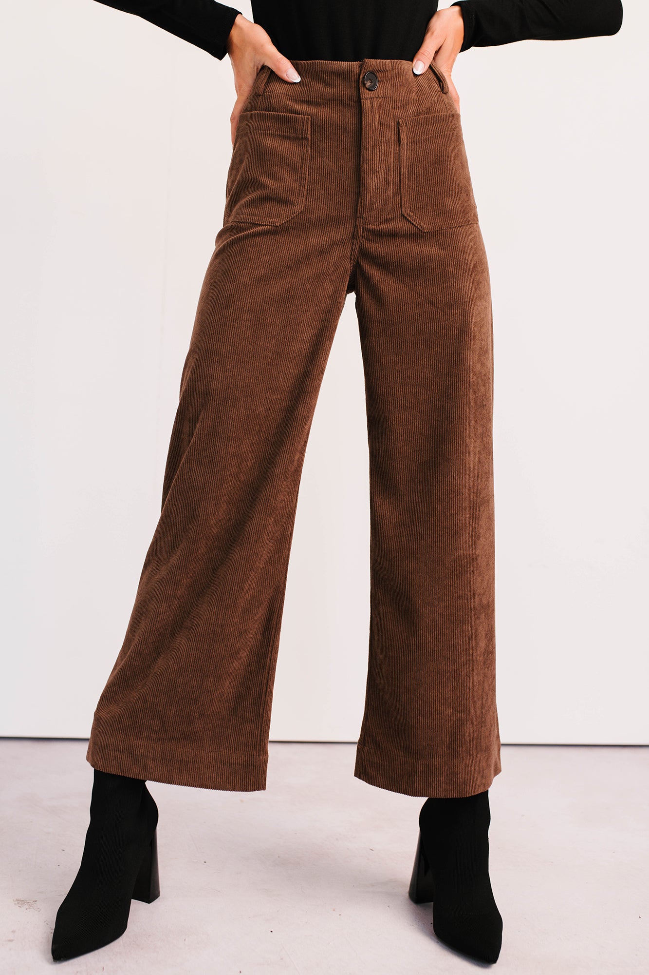 My Cup Of Tea Corduroy Pants (Mocha Mousse)-The Formal Wear