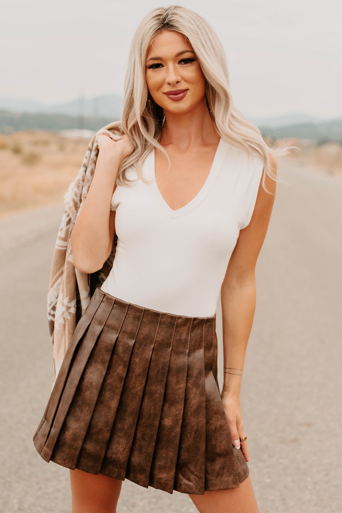 Chasing Stillness V Neck Cap Sleeve Bodysuit (Ivory)-The Formal Wear