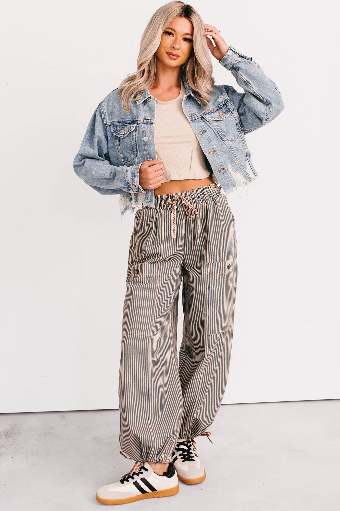 Standing Tall Signature 8 Distressed Denim Jacket (Medium Denim)-The Formal Wear