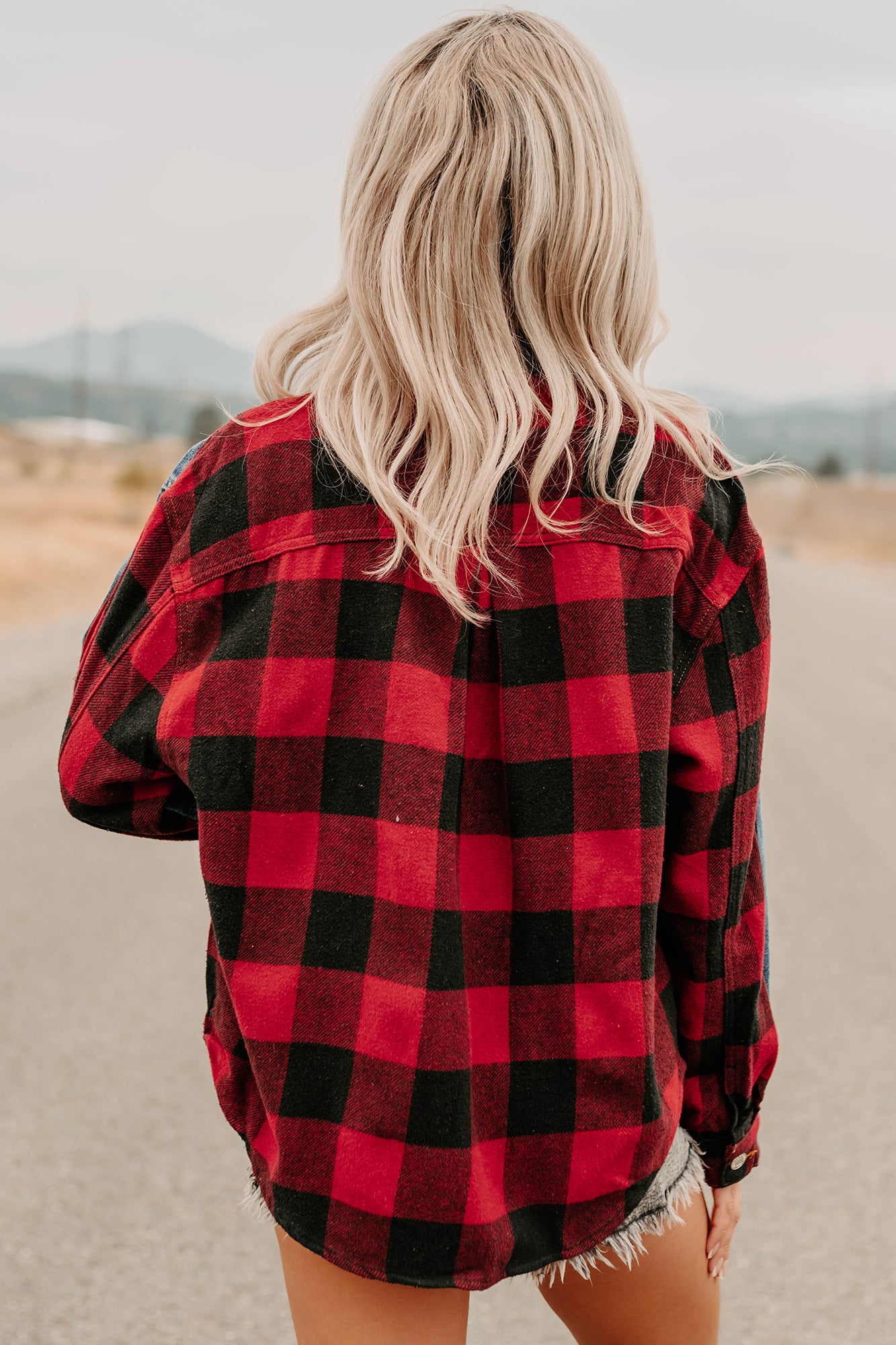 No Apologies Signature 8 Denim Plaid Jacket (Dark Wash)-The Formal Wear