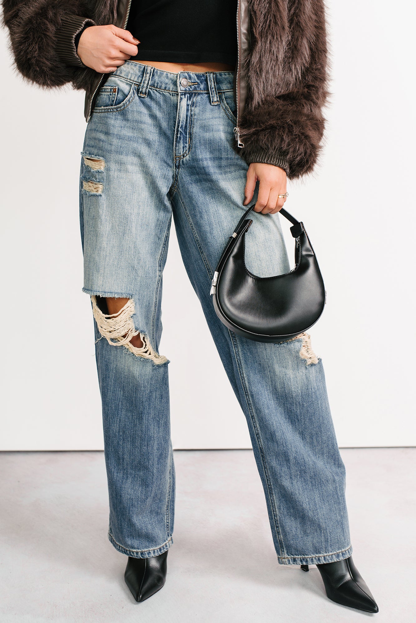 Zendaya Mid Rise Baggy Cello Jeans (Tint)-The Formal Wear