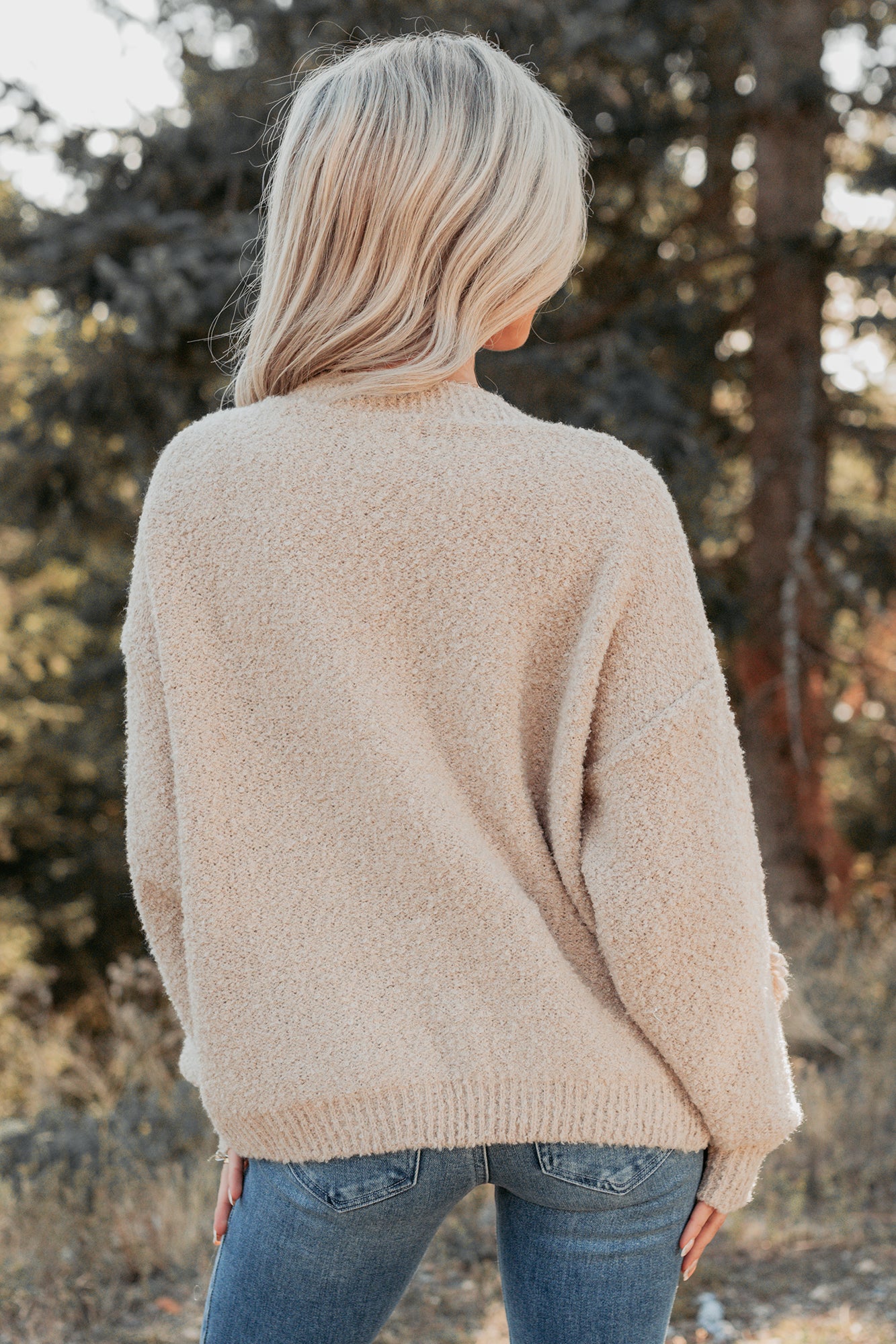 Pure Darling Floral Detailed Knit Cardigan (Mocha)-The Formal Wear