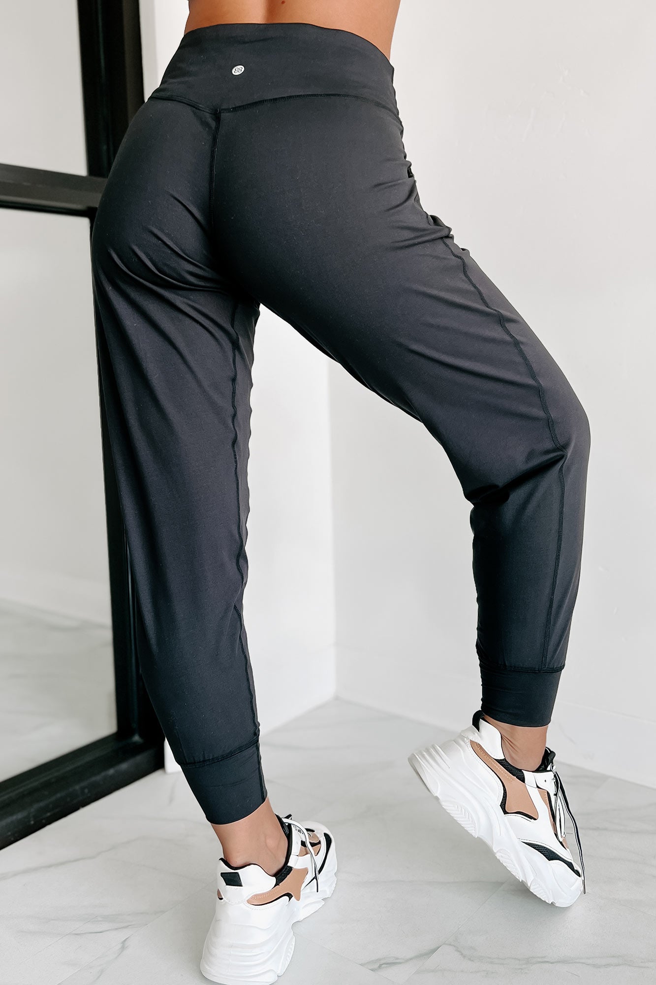 Doorbuster Late Night Trips High Waist Joggers (Black)-The Formal Wear