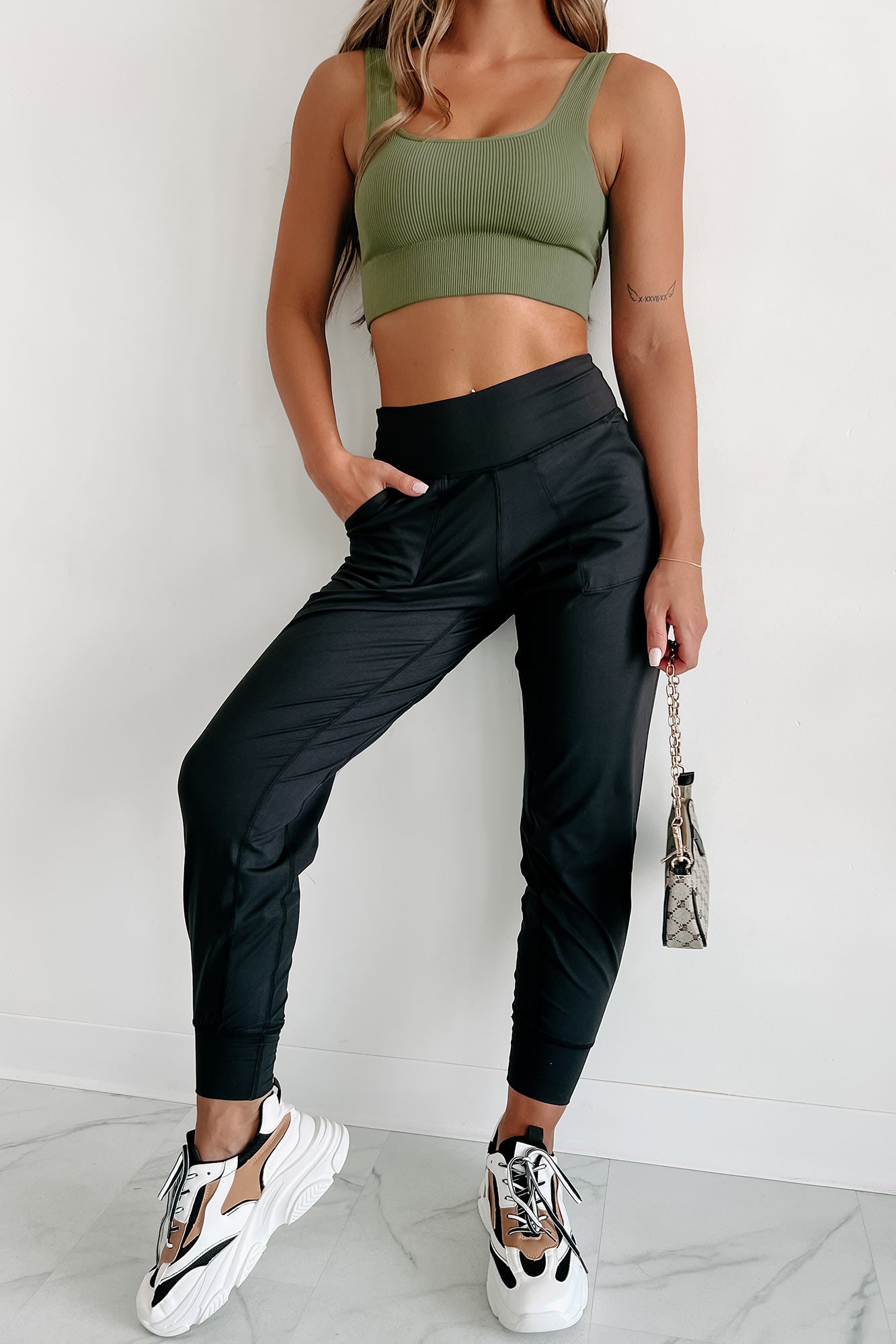 Doorbuster Late Night Trips High Waist Joggers (Black)-The Formal Wear
