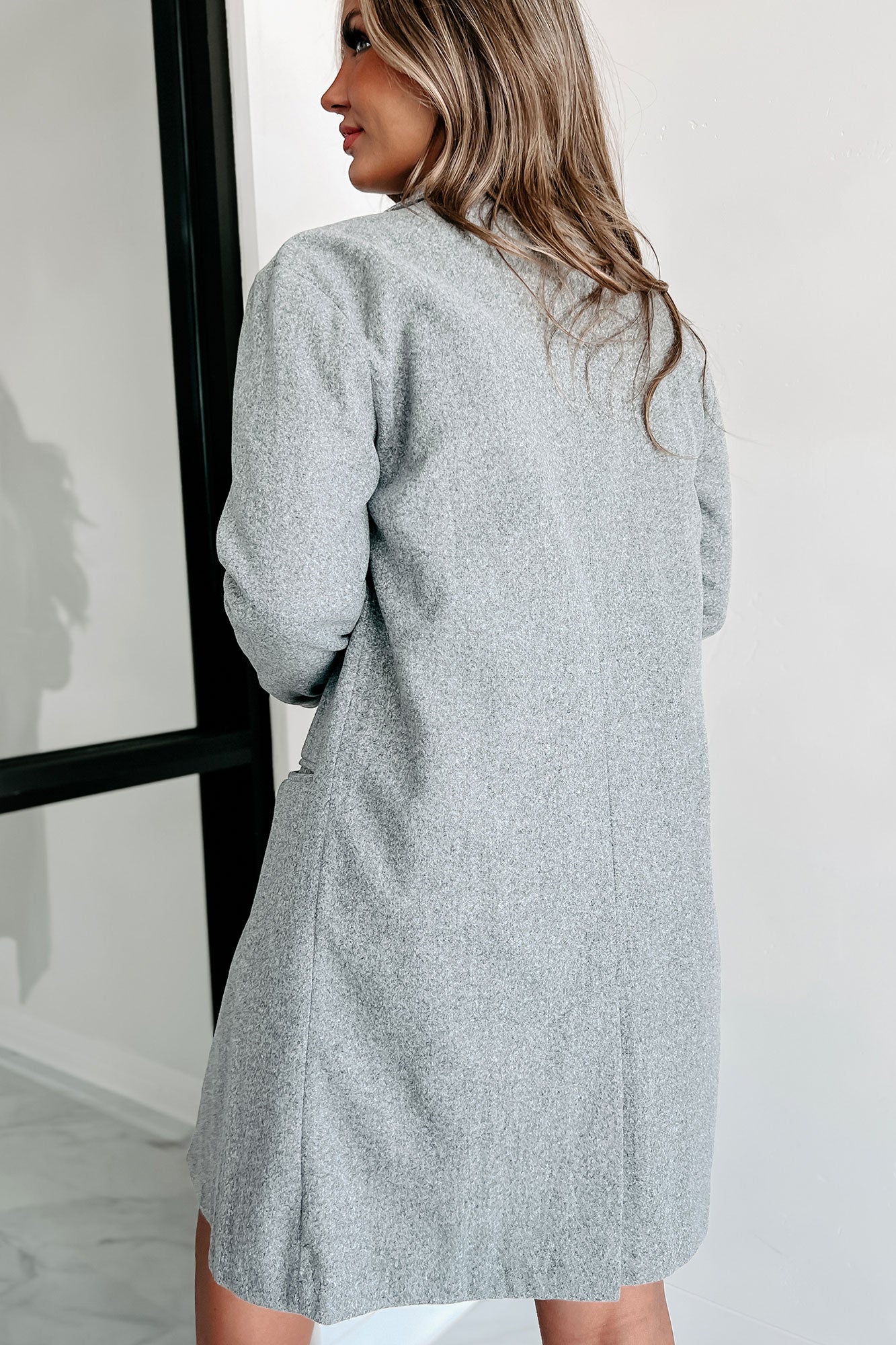 Doorbuster Early Winter Double-Breasted Coat (Heather Grey)-The Formal Wear