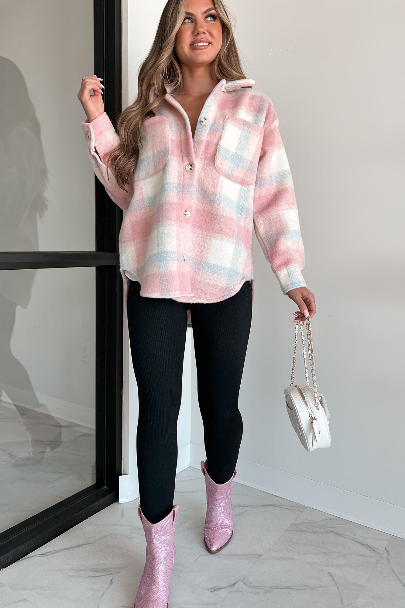 Fall Retreat High Waist Ribbed Leggings (Black)-The Formal Wear