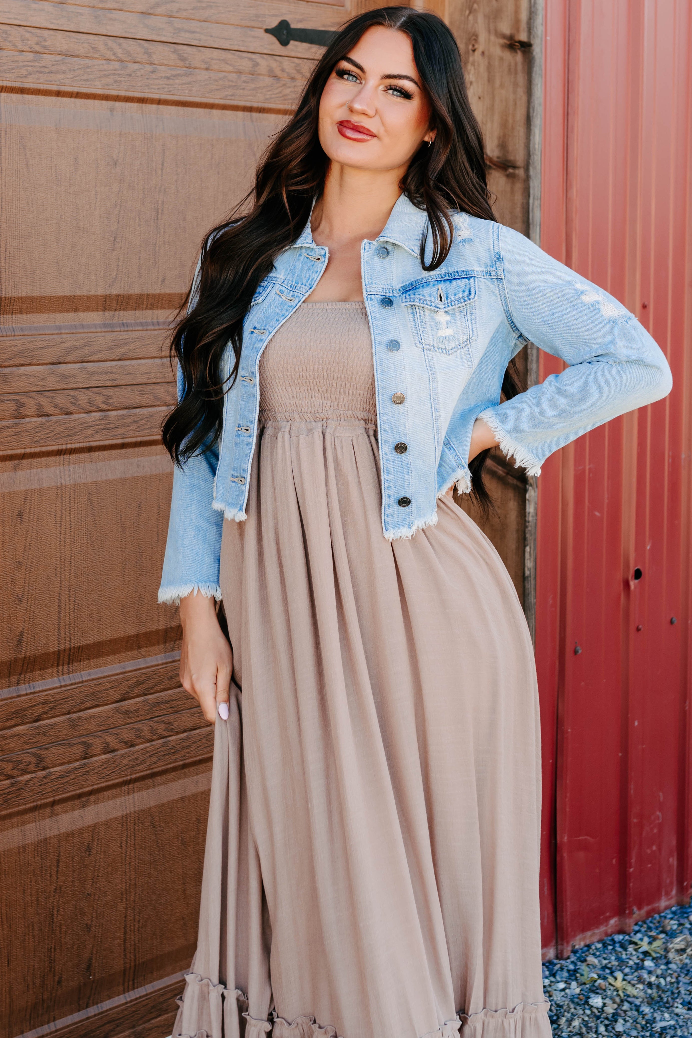 Bold By Nature Cello Distressed Denim Jacket (Light)-The Formal Wear