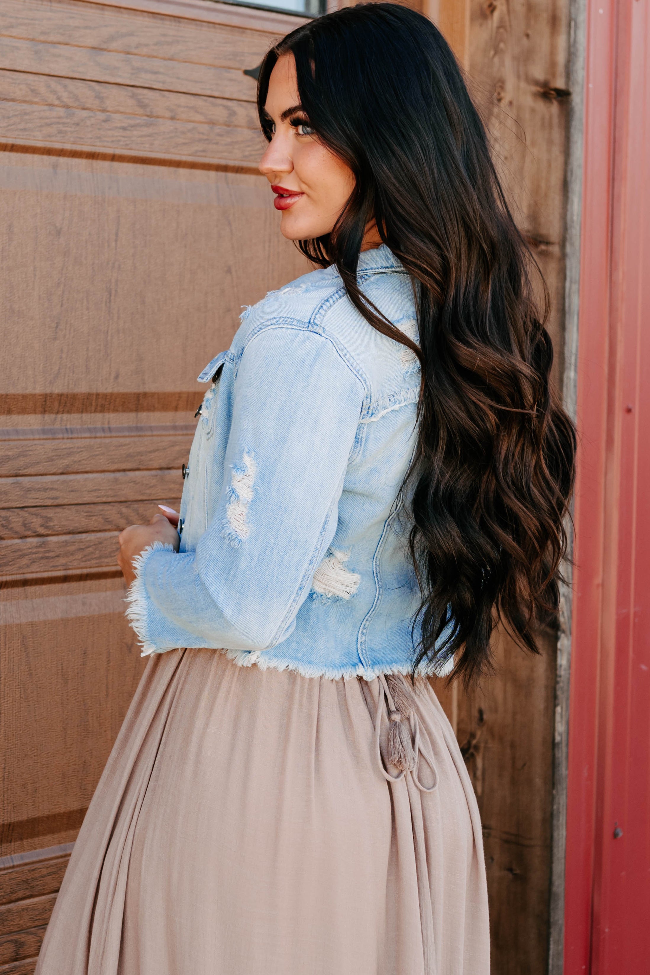 Bold By Nature Cello Distressed Denim Jacket (Light)-The Formal Wear